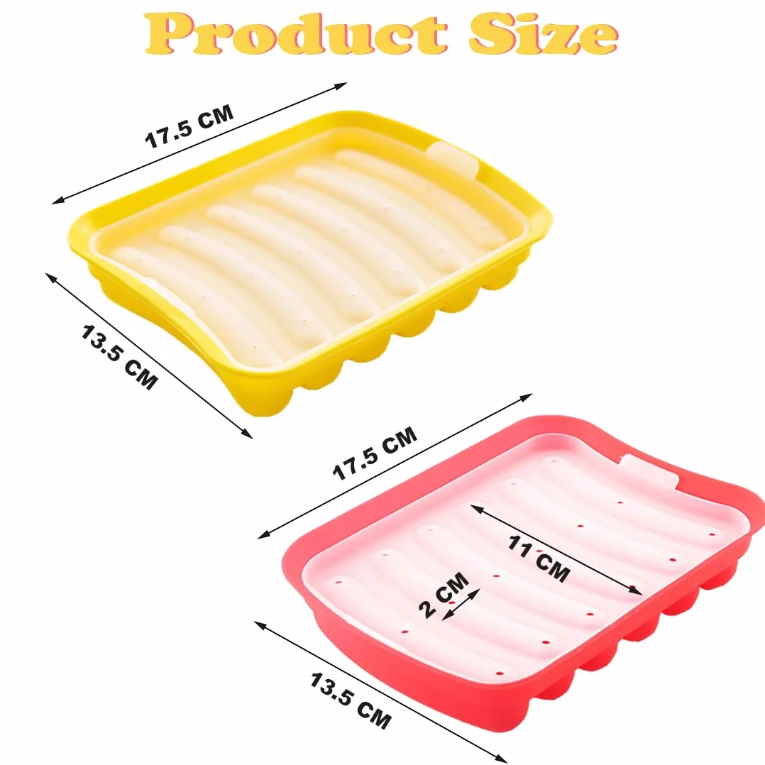 Molde de Silicona Para Perros Calientes y Salchicha - Decoración Hot Dog, Perrito Caliente, Jamón