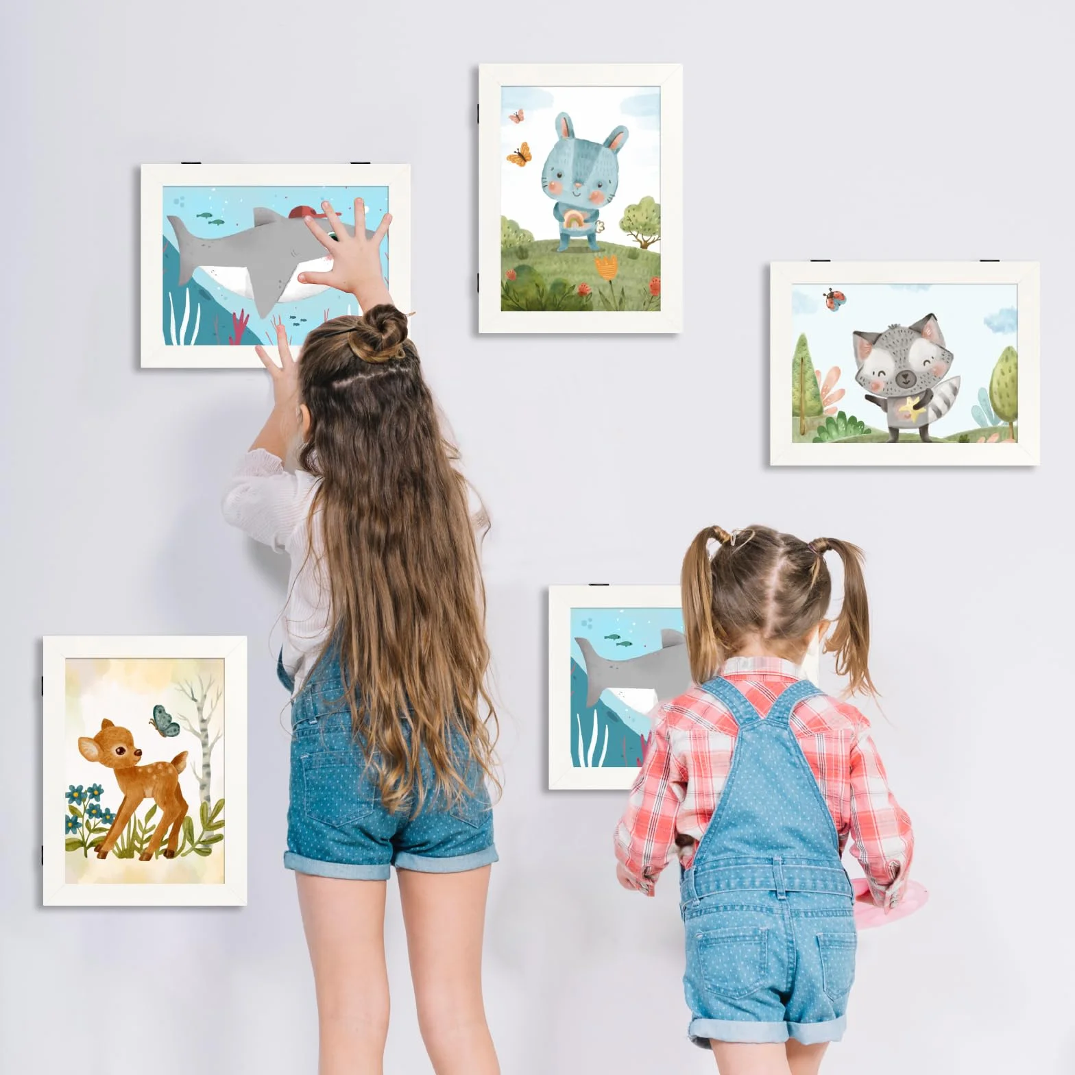 Giftgarden Marco Para Dibujos Niños A4, Blanco Infantiles Cuadro Escuelas Familias Oficinas