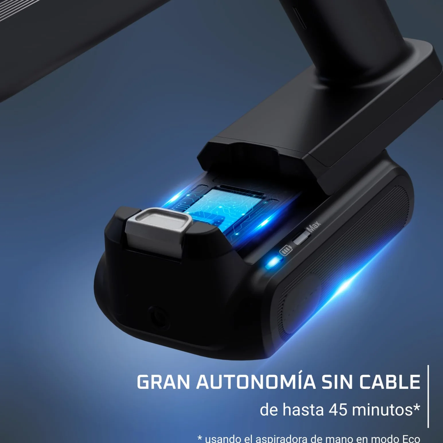 Rowenta X-Pert 7.60 Aspiradora sin cables, 140W, filtro HEPA, 45 min, luz LED, lila