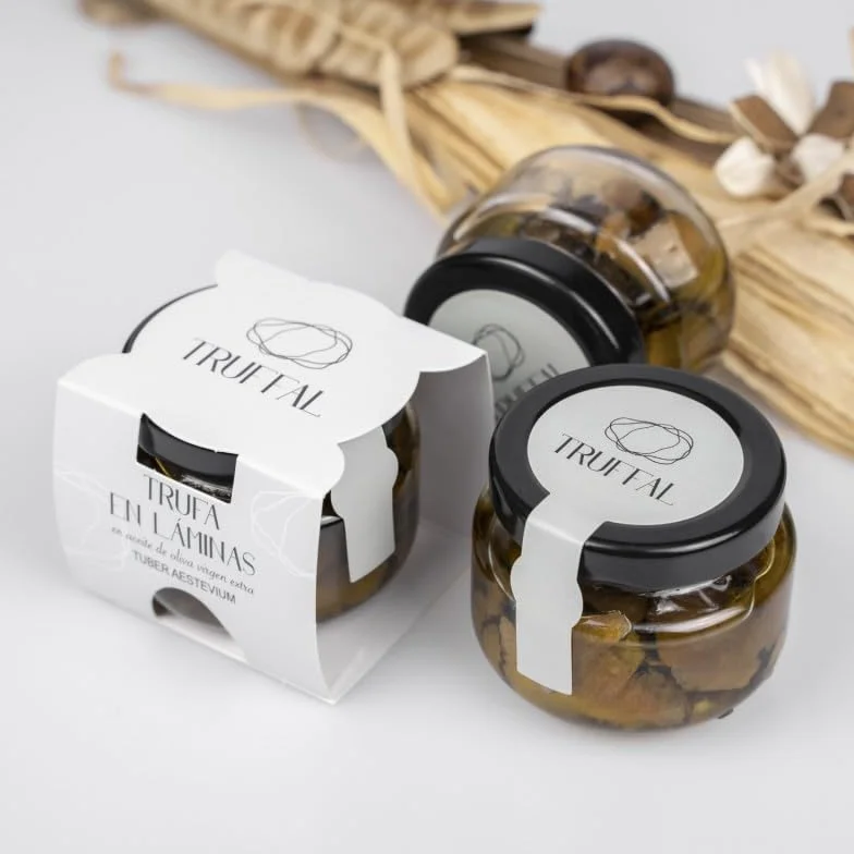 Trufa Negra de Verano en Láminas Tuber Aestivum 50 g Trufas Finamente Laminadas Gourmet