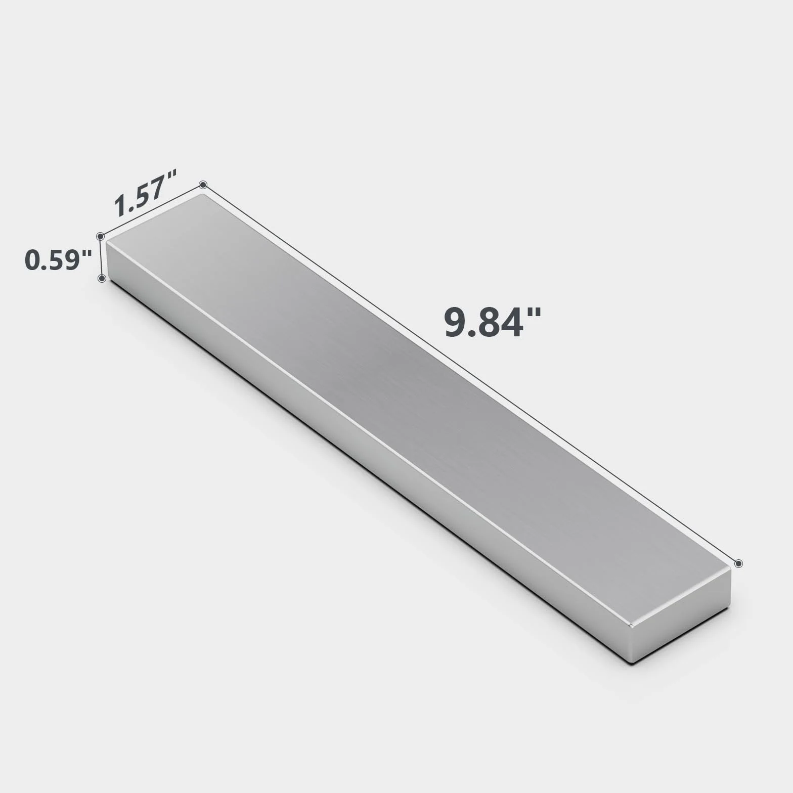 SMART&COOL Soporte magnético para cuchillos de pared, 25 cm, de acero inoxidable, con imán extra fuerte para cuchillos, utensilios de cocina y herramientas