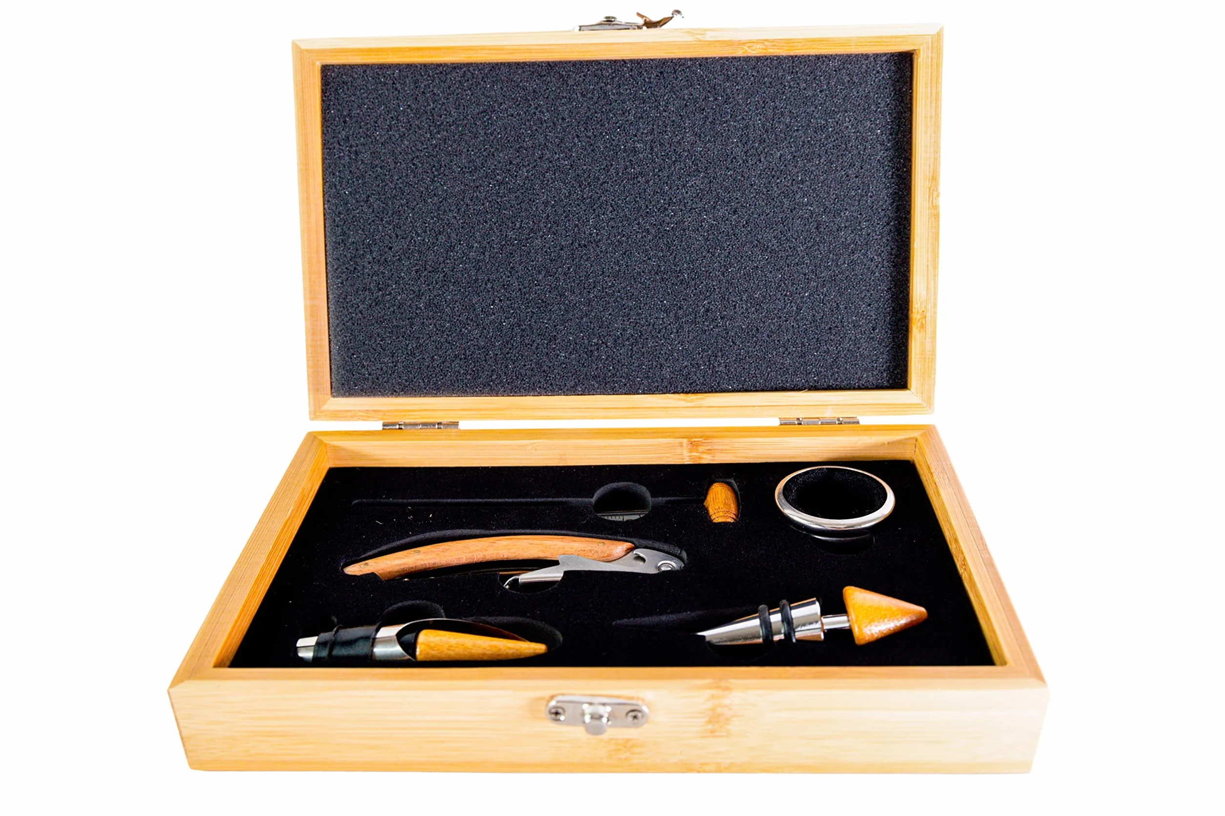 Pradel Excellence RT802HSaca Corcho Caja Sumiller Bambu para 1 Botella con 4 Accesorios