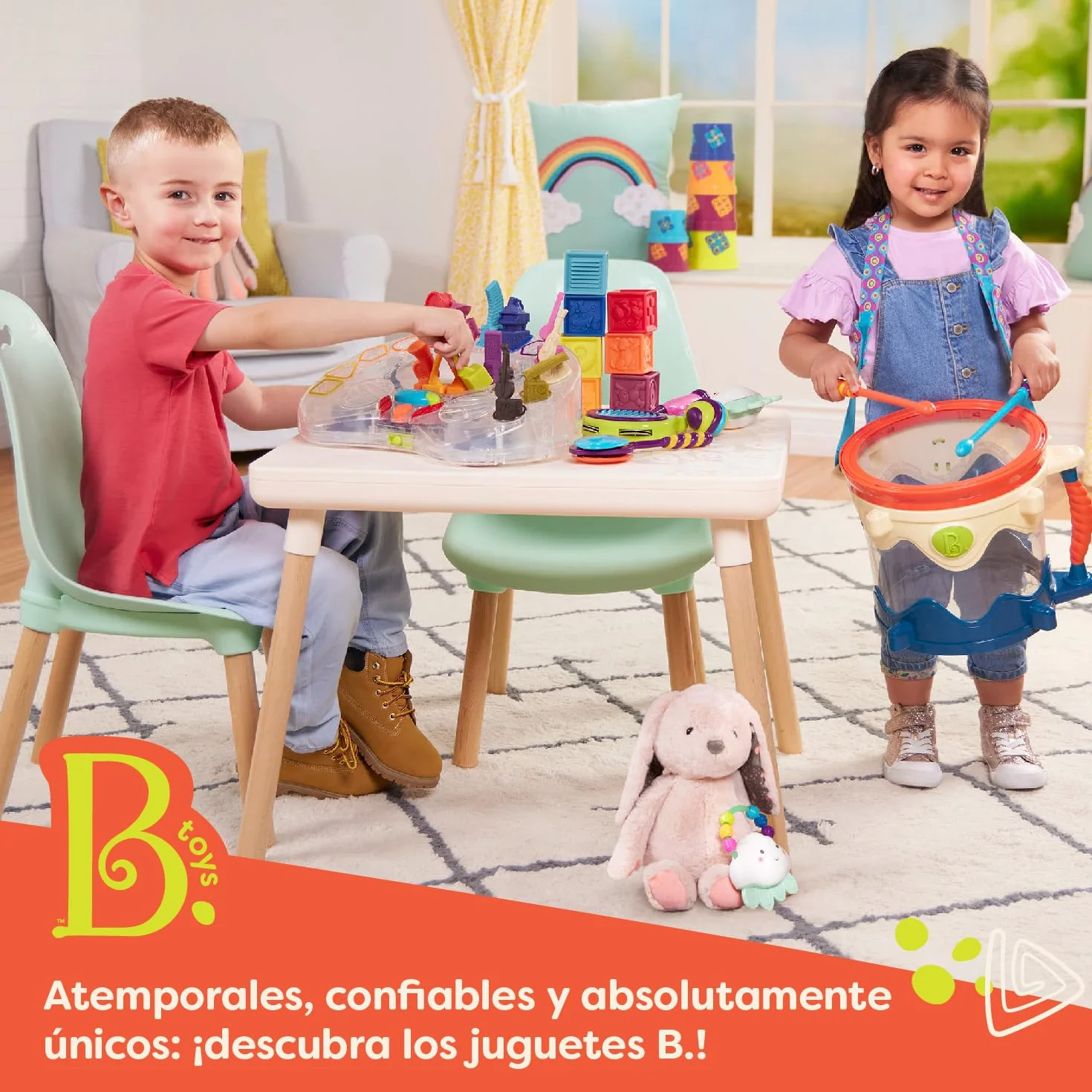 B. toys Peek-A-Boost Taburete para niños 2 años+