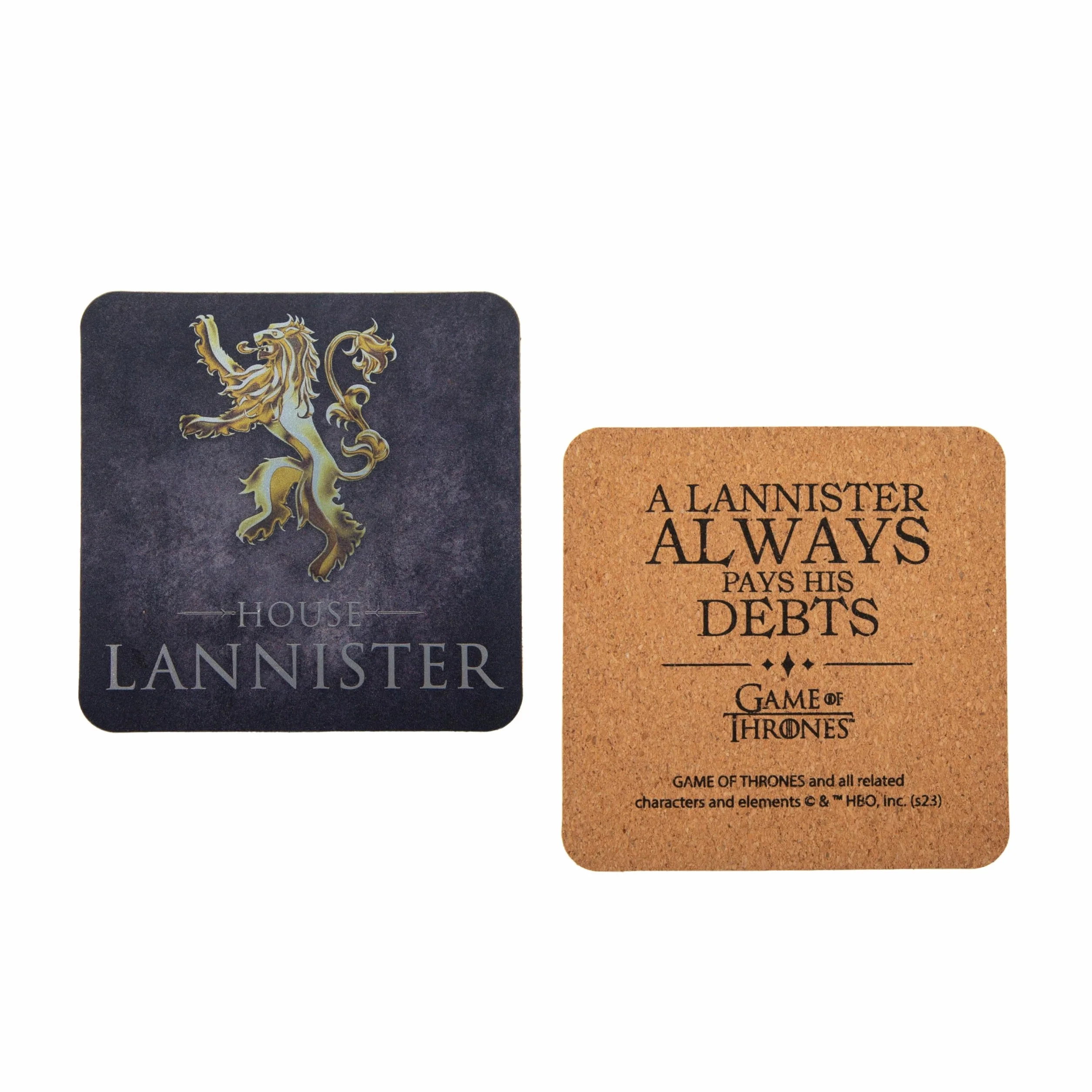 Juego de Tronos posavasos 9,5 cm Stark Targaryen Lannister Baratheon Licencia Oficial