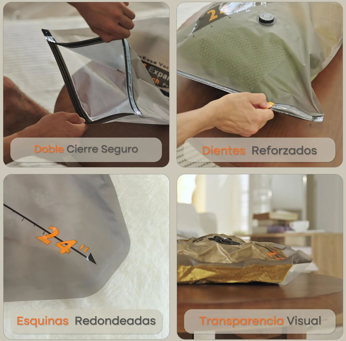 Vacbird Bolsas Vacio Ropa con Bomba de Vacío Eléctrica Inalámbrica 20 Bolsas para Viajes Organización