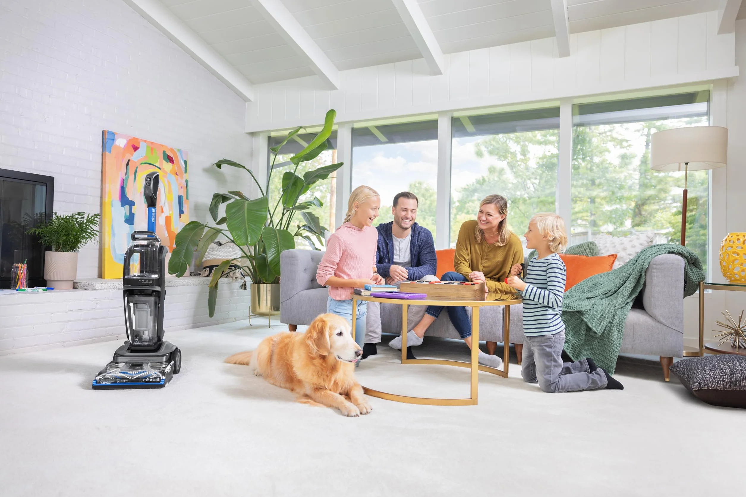 BISSELL Revolution HydroSteam Aspiradora de Agua Tapicería, Lava Aspiradora con Pantalla LED, Maquina Limpiar Tapicerías con Tecnología HydroSteam, Limpiador a Vapor, Potente Motor de 1300W, 3670N
