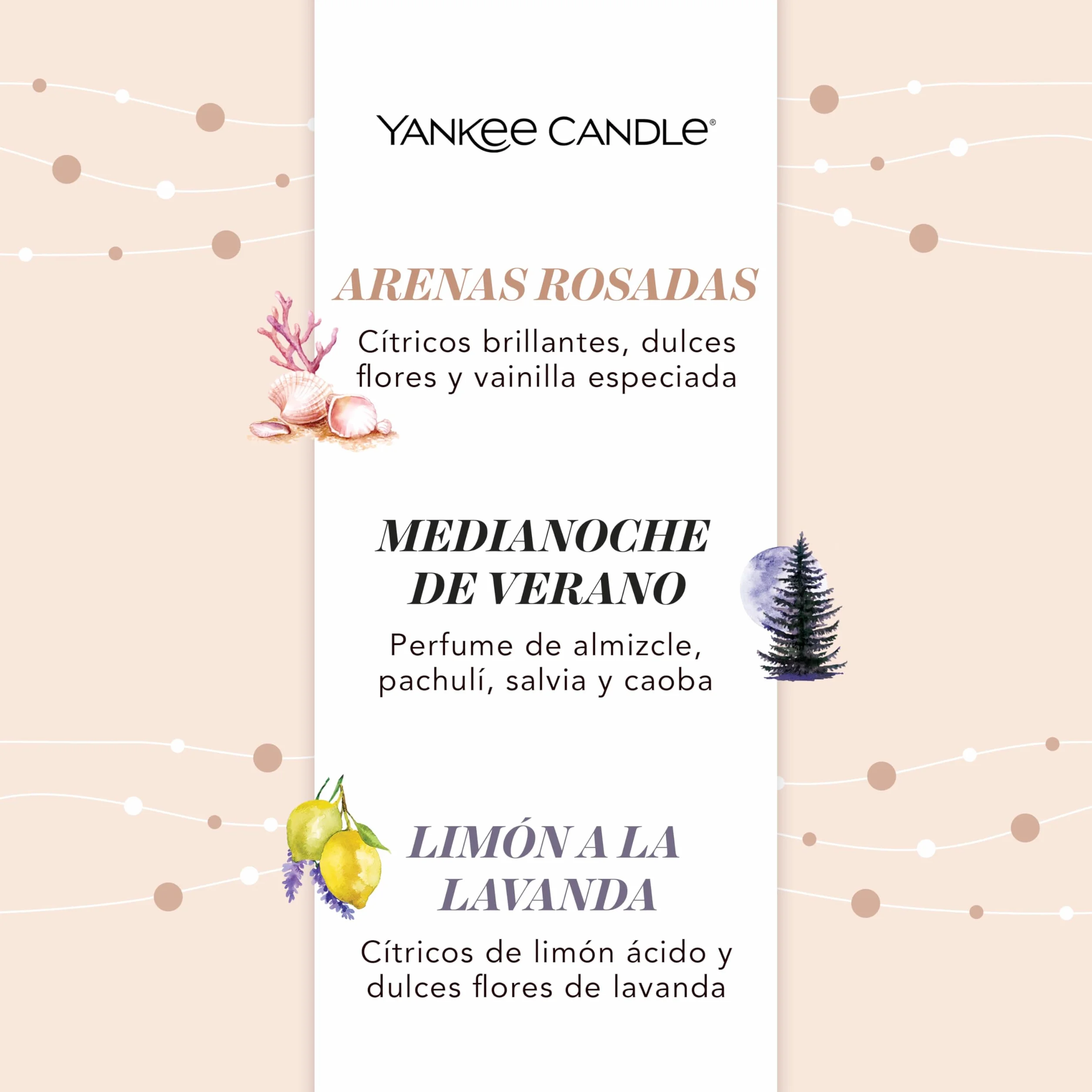 Yankee Candle Set de regalo de velas perfumadas | 3 mini velas votivas | Mezcla de cera de soja | Regalos perfectos para mujeres