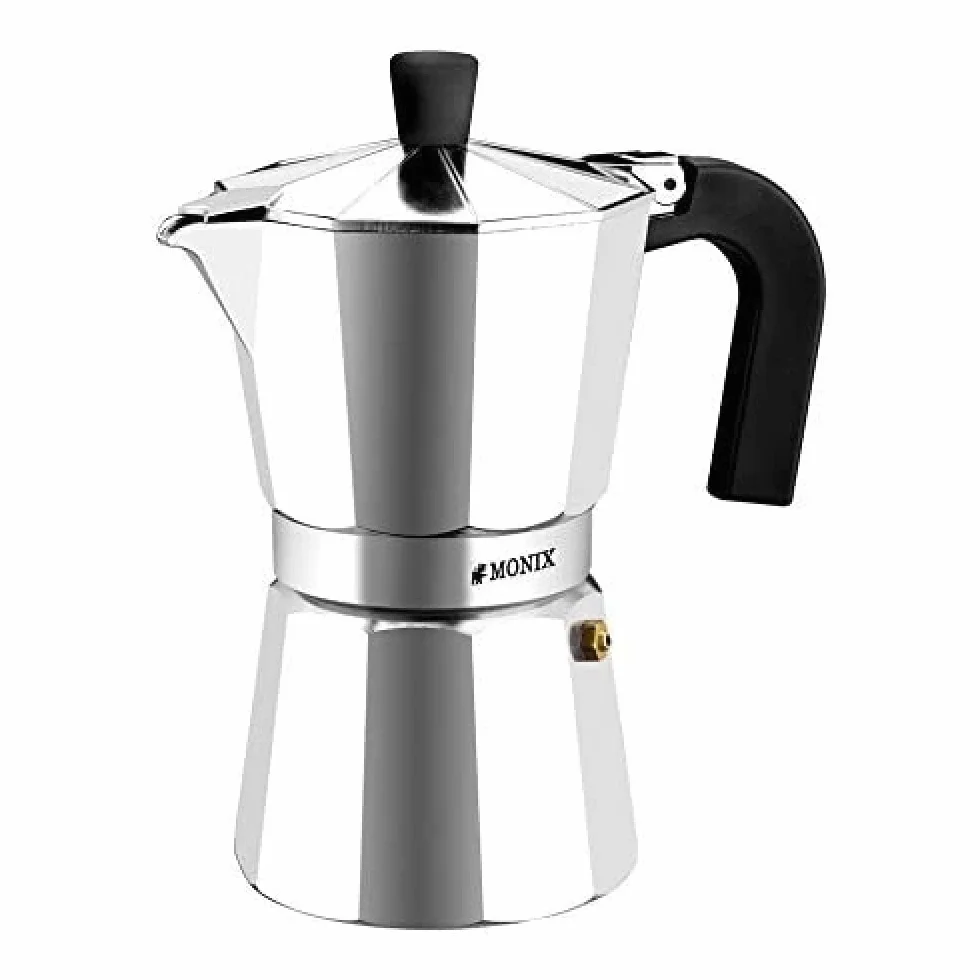 Monix Vitro Express Cafetera de aluminio 6 tazas