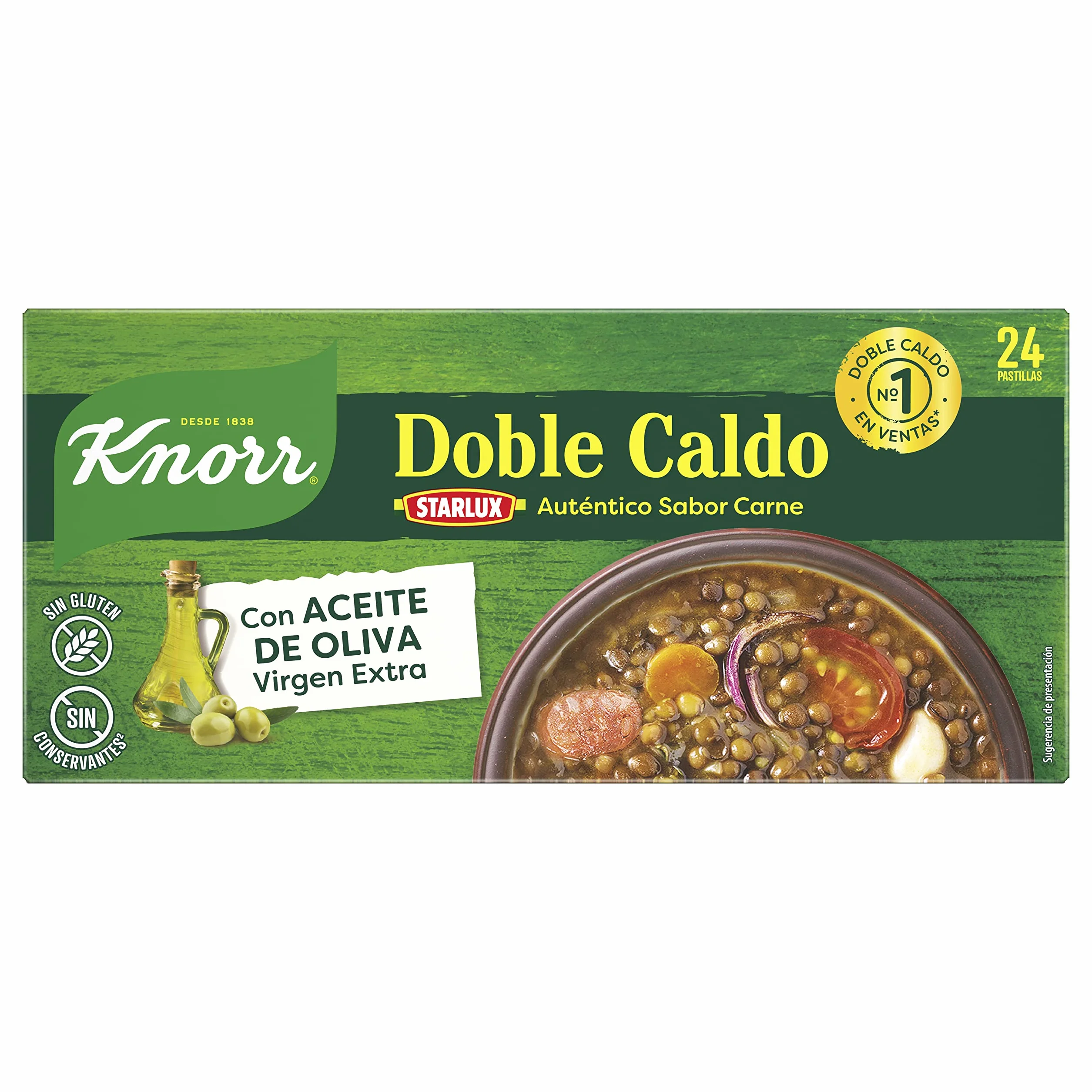 Knorr Doble Caldo en Pastilla Carne, 240g