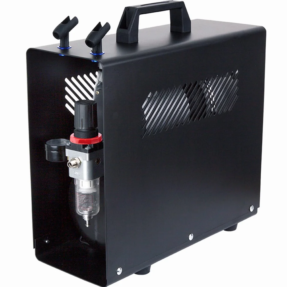 Compresor de aerógrafo Fengda FD-186A con calderín/ORIGINAL FENGDA/regulador de presión / 3L / 4 bar/parada automática