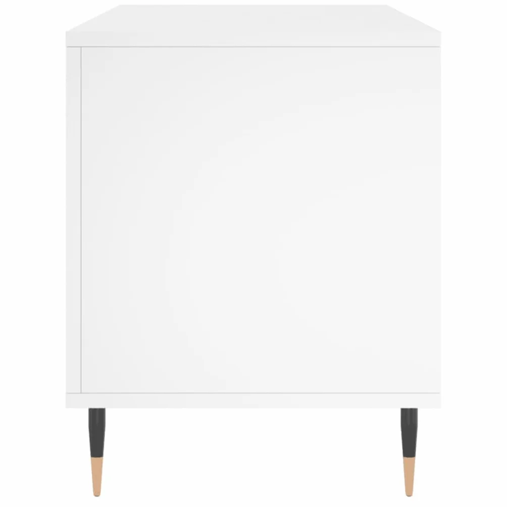 vidaXL Mueble para Discos Madera contrachapada Blanco 100x38x48 cm