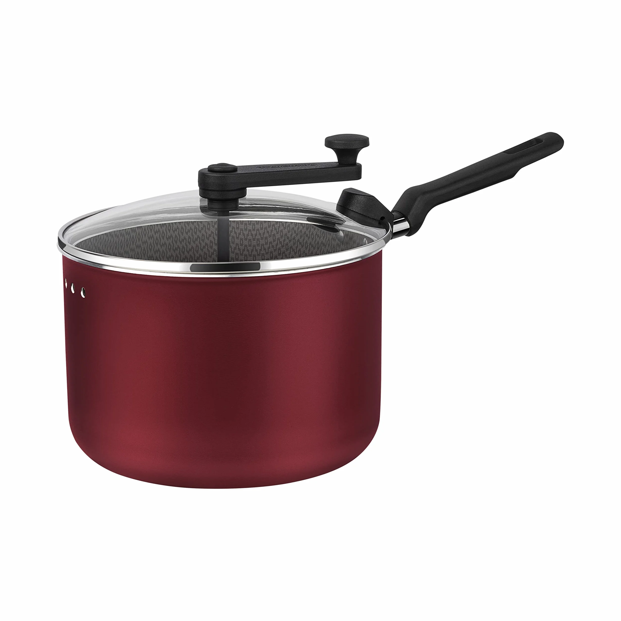 Tramontina Olla para Palomitas Loreto 20 cm 3.5 L Aluminio Antiadherente Rojo