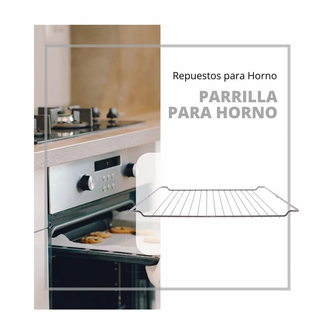 Parrilla para horno Recamania compatible con Teka 370x460 mm modelos HE HI HA HC HF HR HS