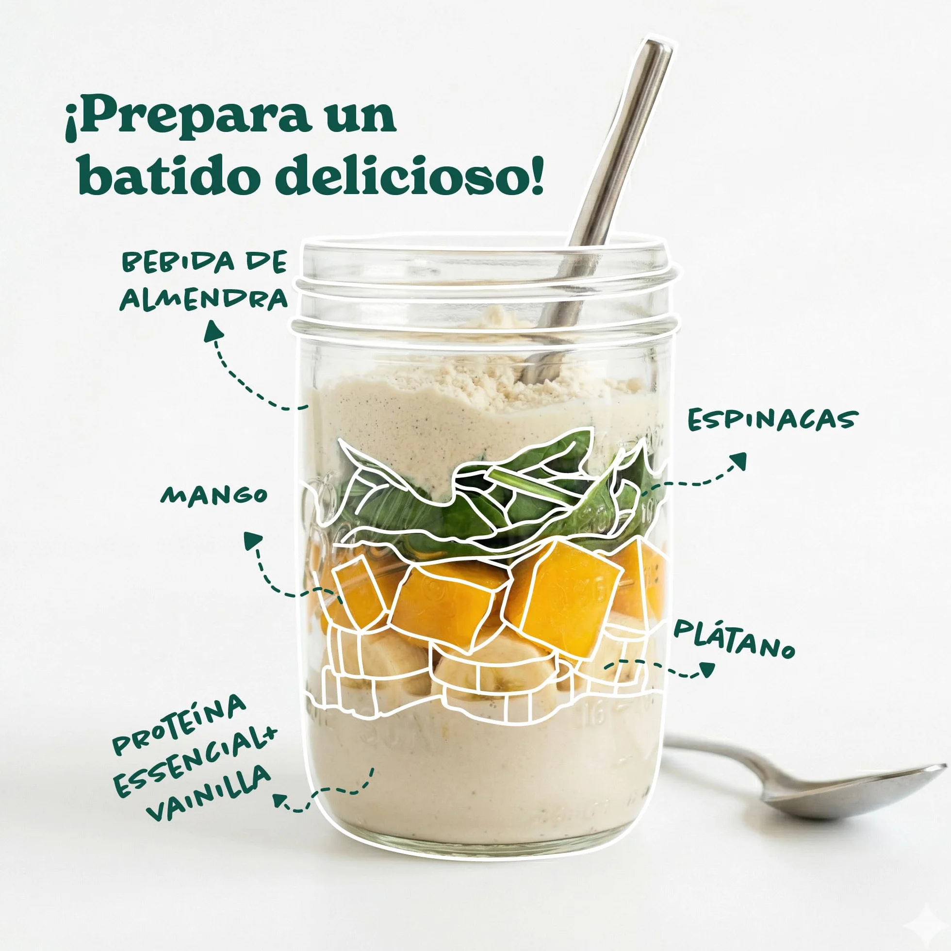 Tarwi Proteína Vegana en Polvo, Proteína de Altramuz, 21g por ración, 300g, Vainilla