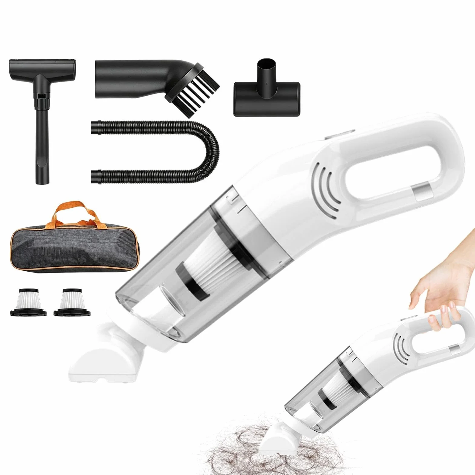 Aspiradora Inalámbrica Para Pelo De Mascotas Succión De Polvo Y Suciedad | Aspiradora Recargable Sin Cable Para cocina, encimera, dormitorio, alfombra, tapete, sofá y tapet