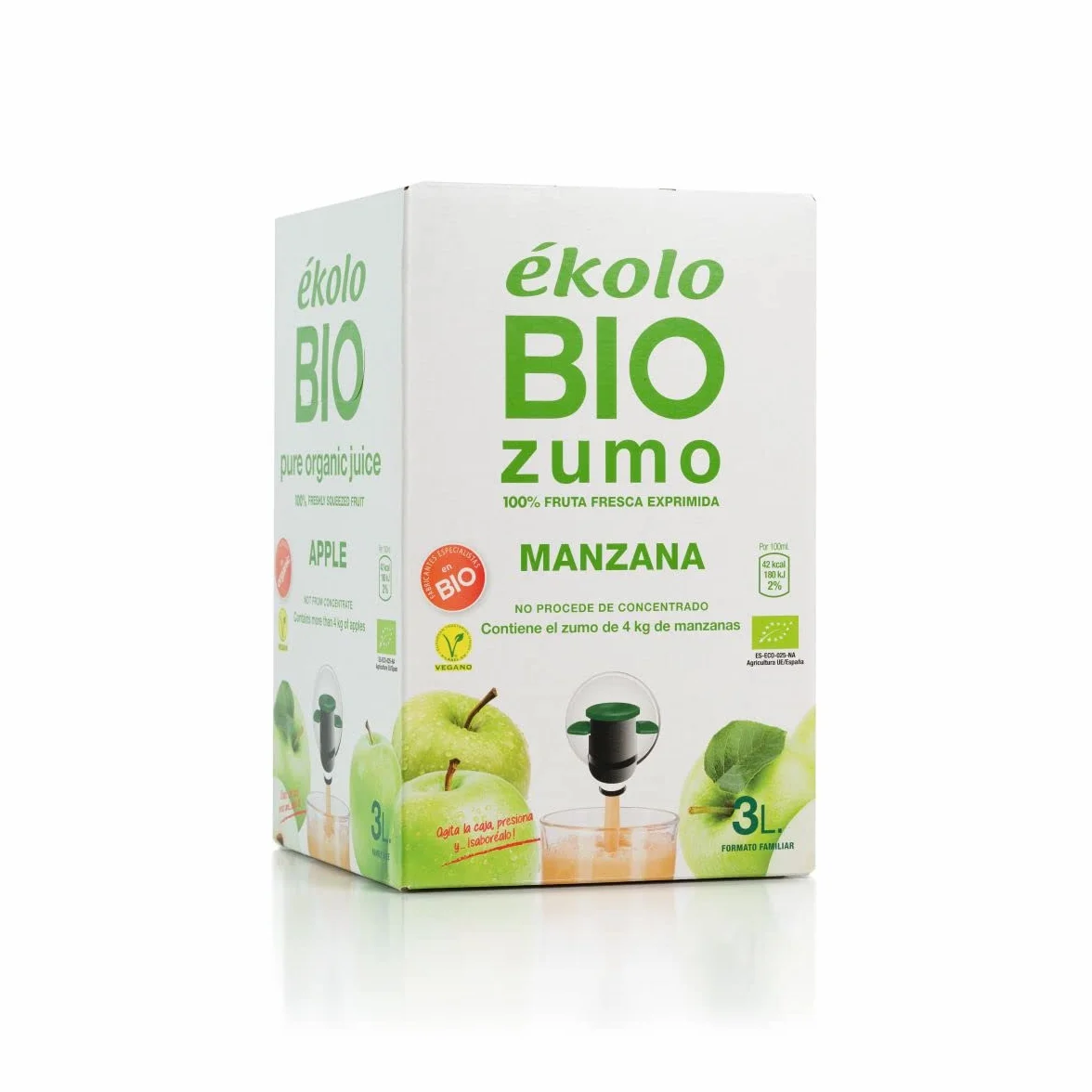 Ekolo Bag in Box Zumo De Manzana Bio 3 L