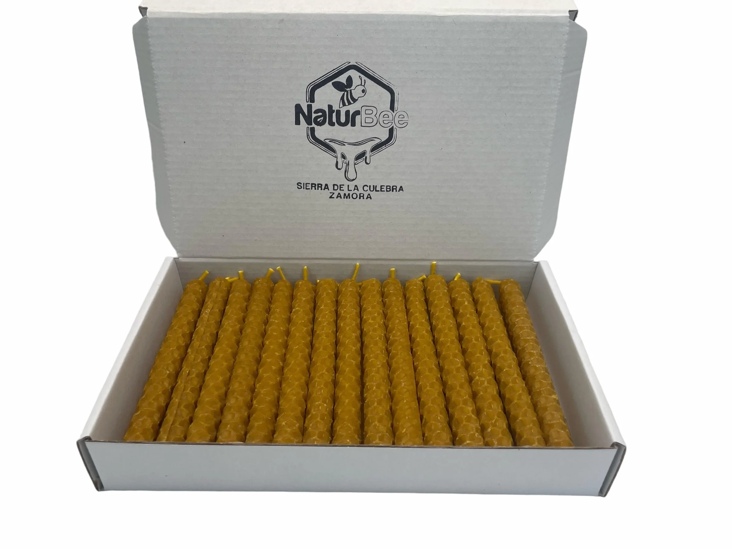 Velas de Cera de Abeja Pura 100% Natural Pack 30 11,5 cm x 1 cm Origen España