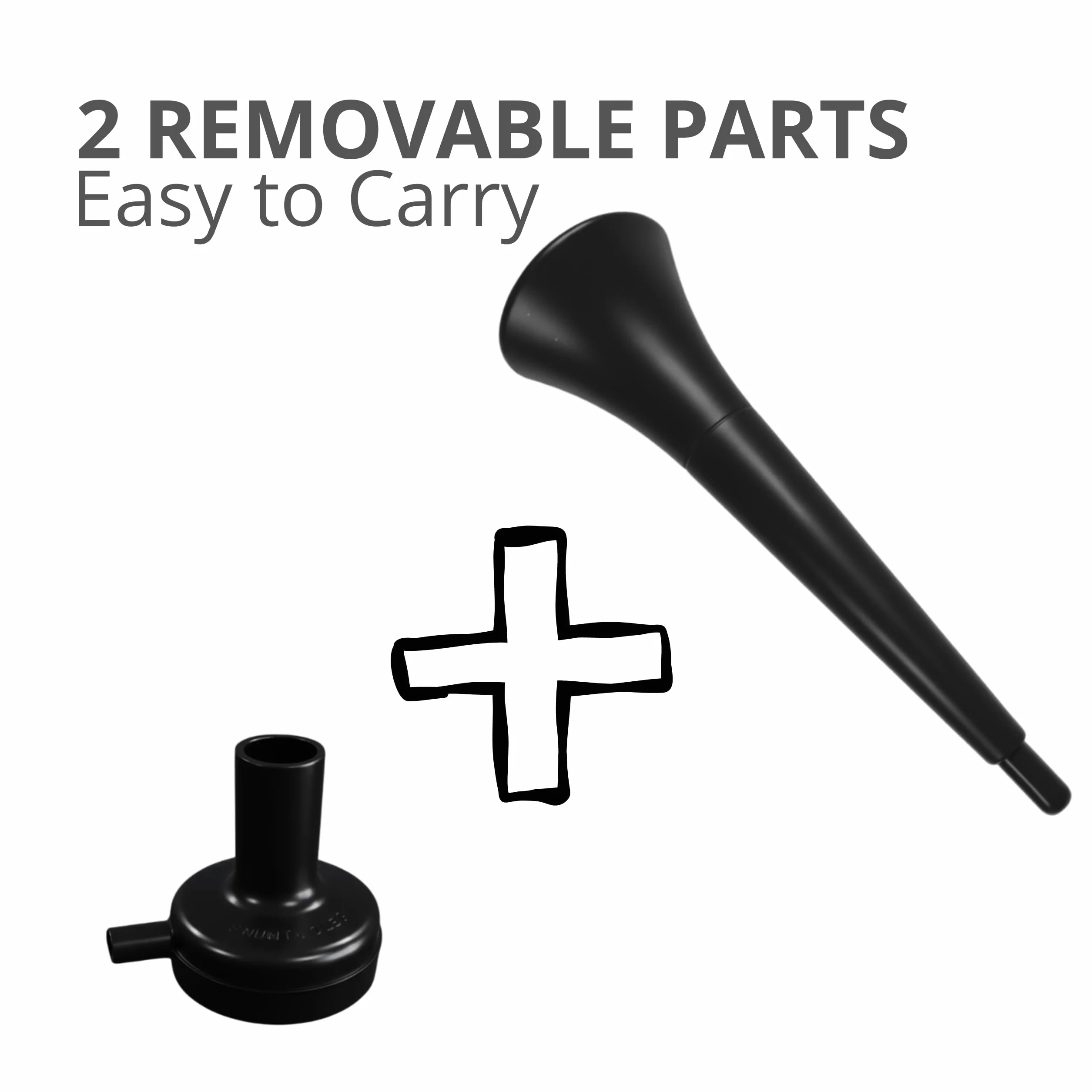 Vuvuzelas de Plástico Resistente 120 DB para Fútbol Eventos Deportivos Fiestas Pack 3