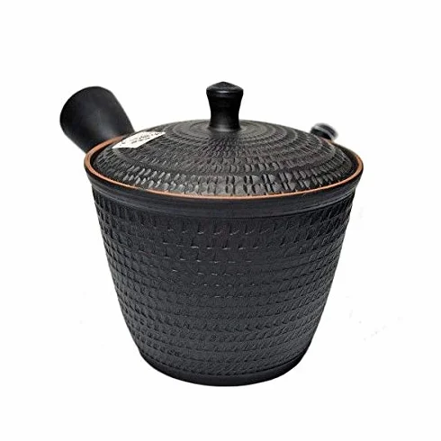 Tokoname Ware Kyusu Tetera japonesa de cerámica de Tobikanna fabricada a mano por Gyokko Kurodoro