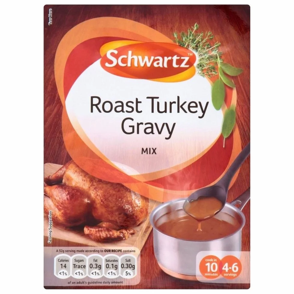 Schwartz Mezcla De Pavo Asado Salsa 25g Paquete de 6