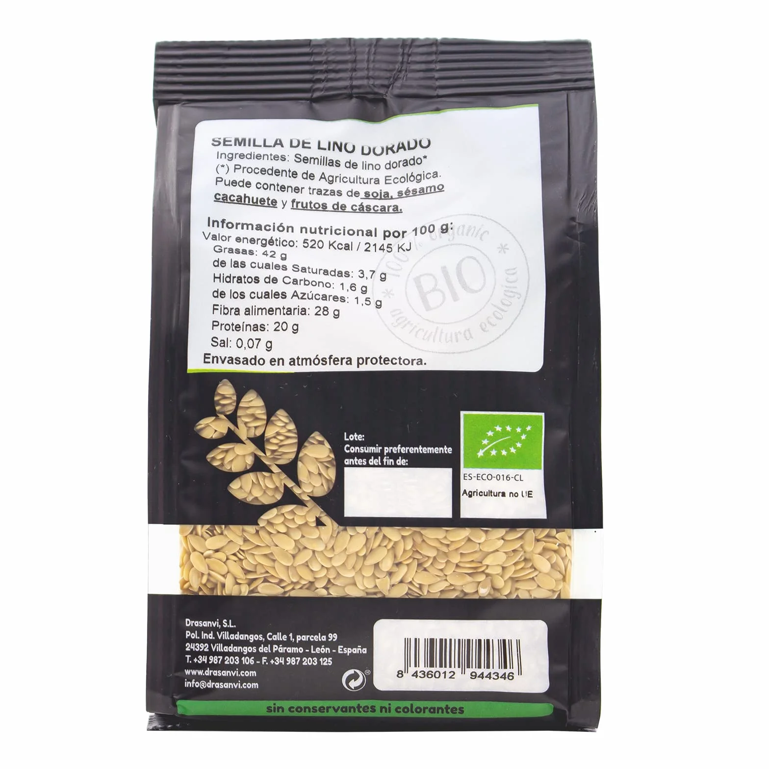 Ecosana Semilla Lino Dorado Bio 500g
