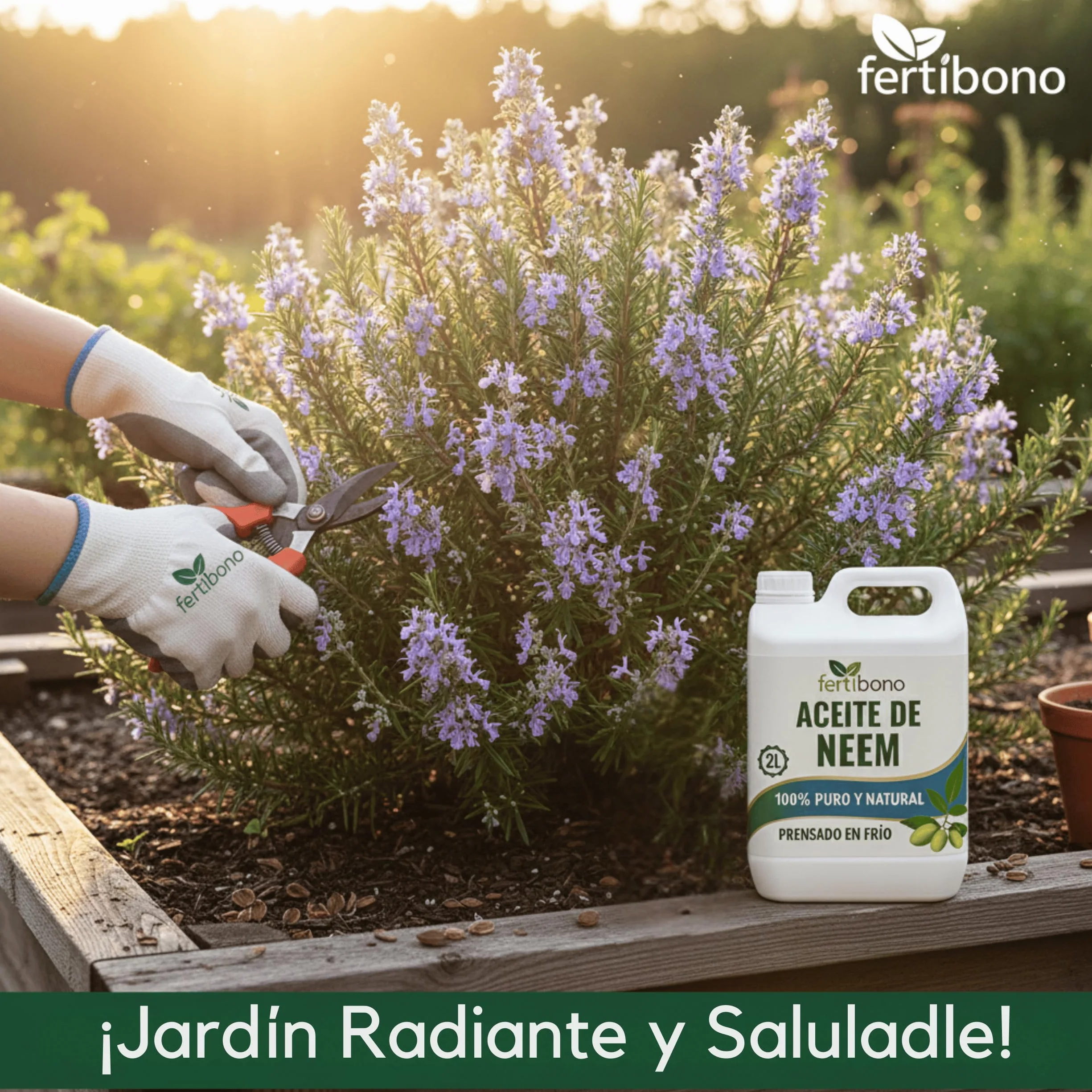 FERTIBONO Aceite de Neem 100% Puro 2L Prensado en Frío