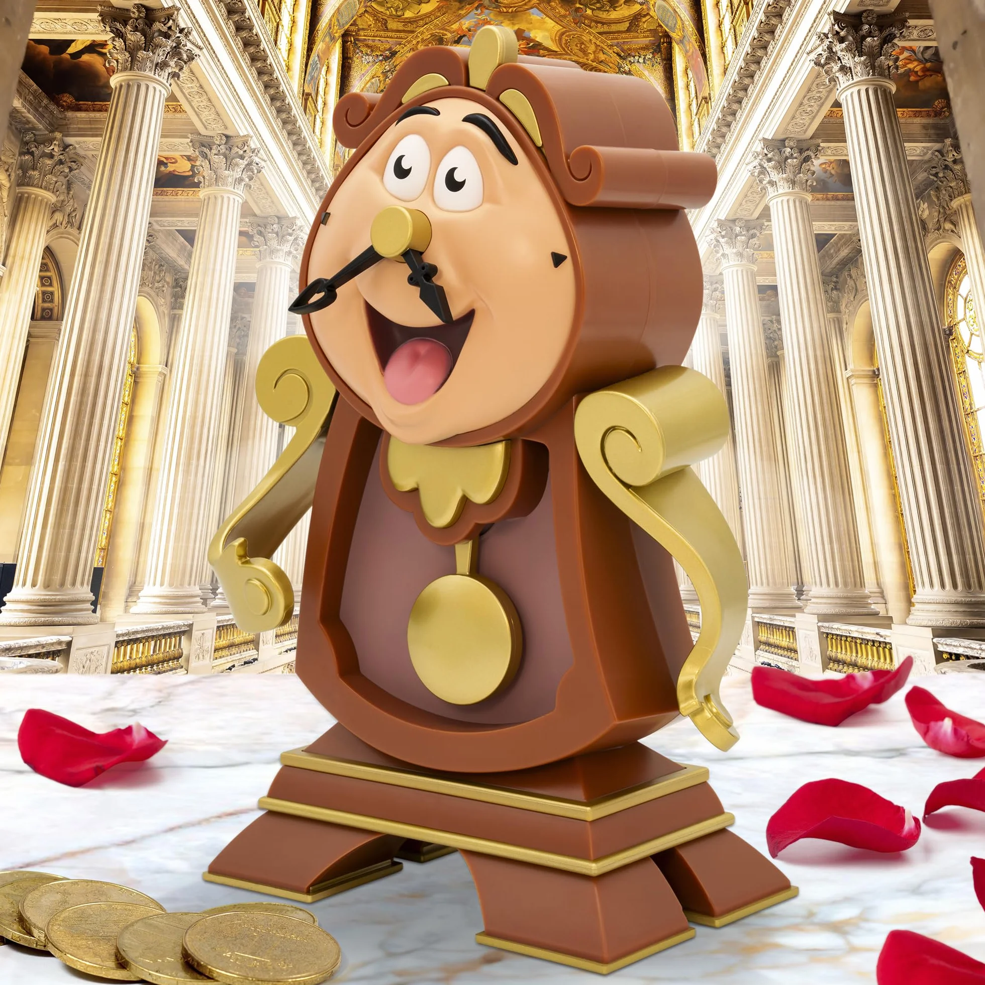 ABYstyle Disney Beauty & The Beast Cogsworth - Hucha Prémium | Caja de Ahorros | Mercancía | Regalos de La Bella y la Bestia