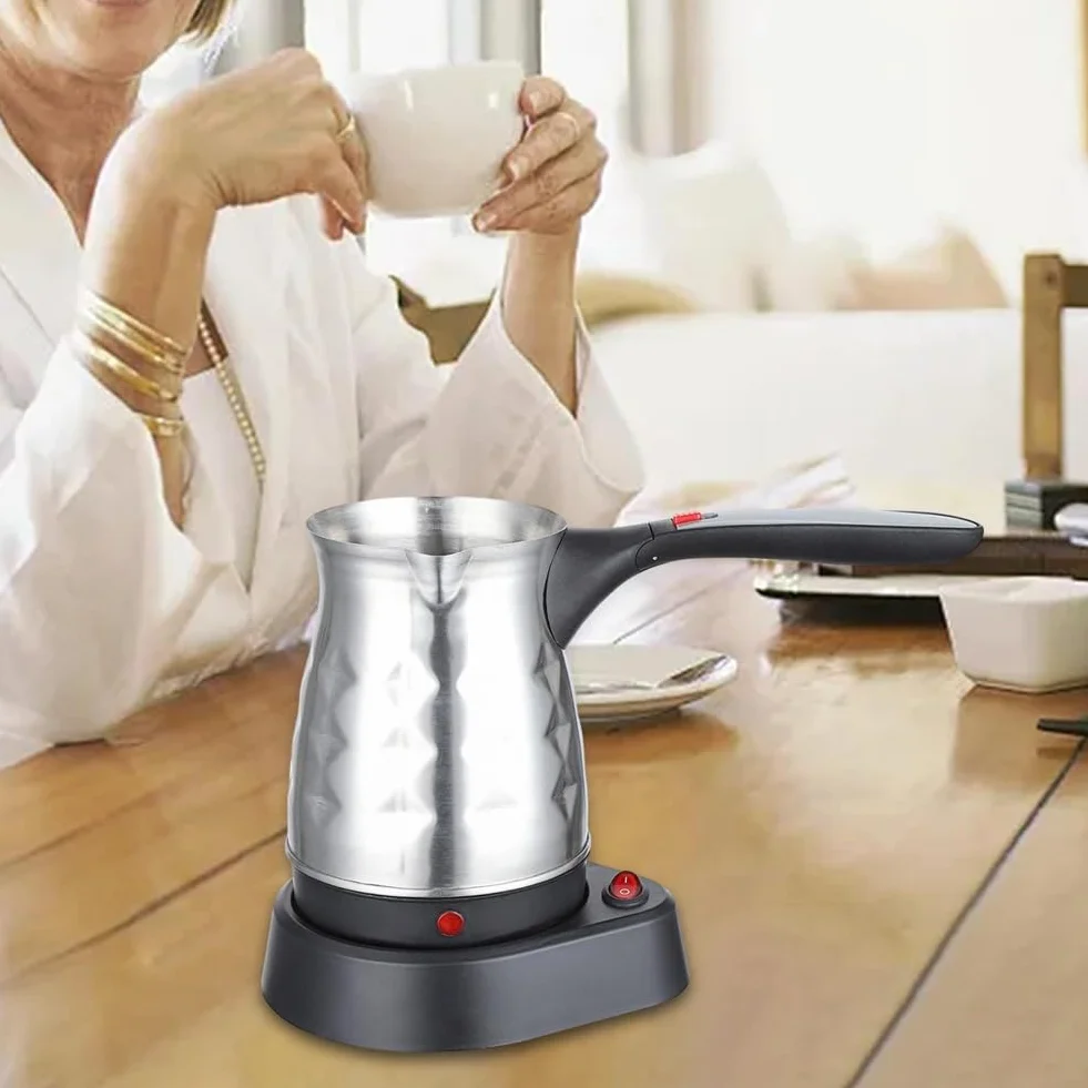 Cafetera Turca Eléctrica 500 Ml con Enchufe Europeo