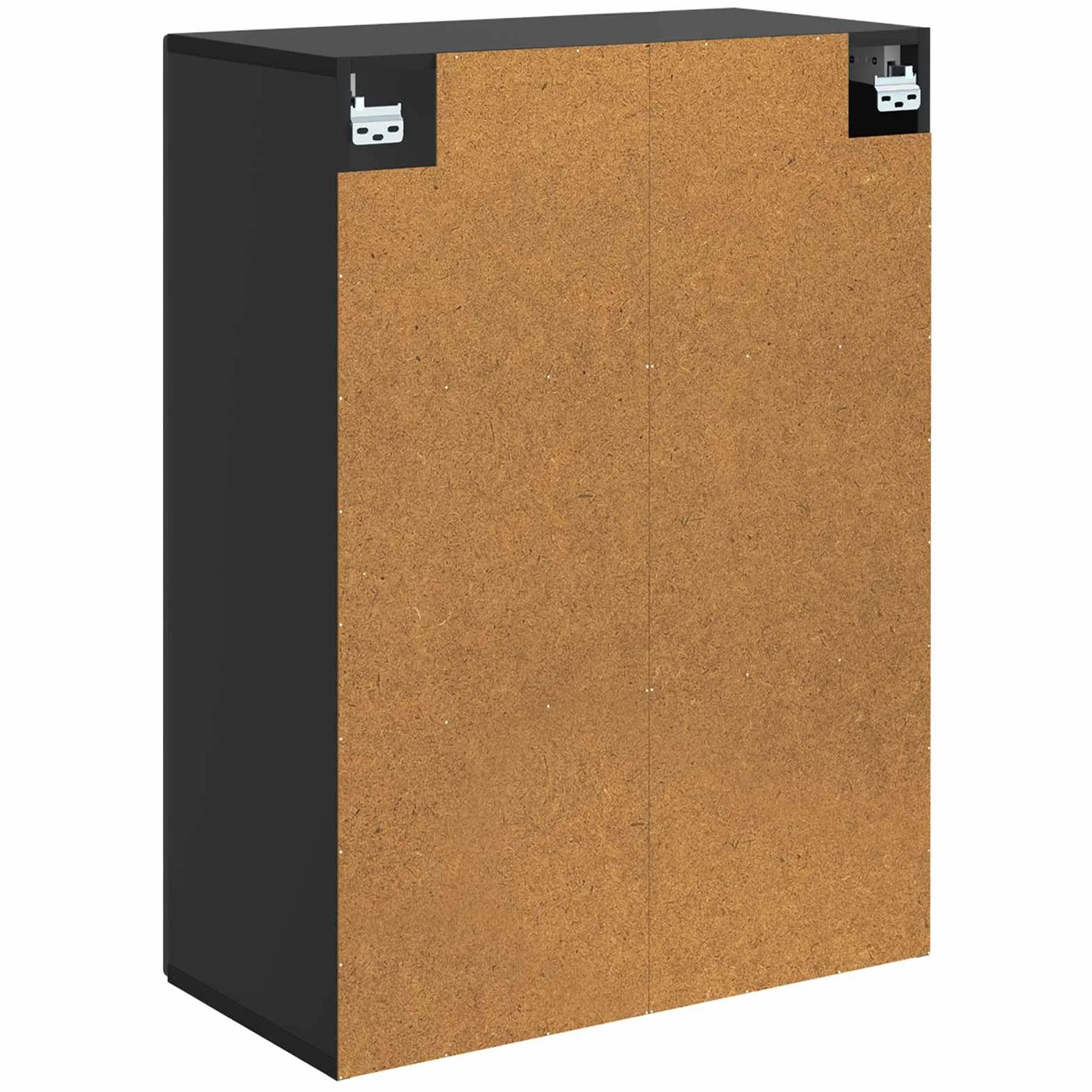 vidaXL Armario de Pared Negro 66 x 34,5 x 90 cm Madera de ingeniería, Armario Vintage, Organizador Rectangular, Almacenamiento montado en Pared, hogar