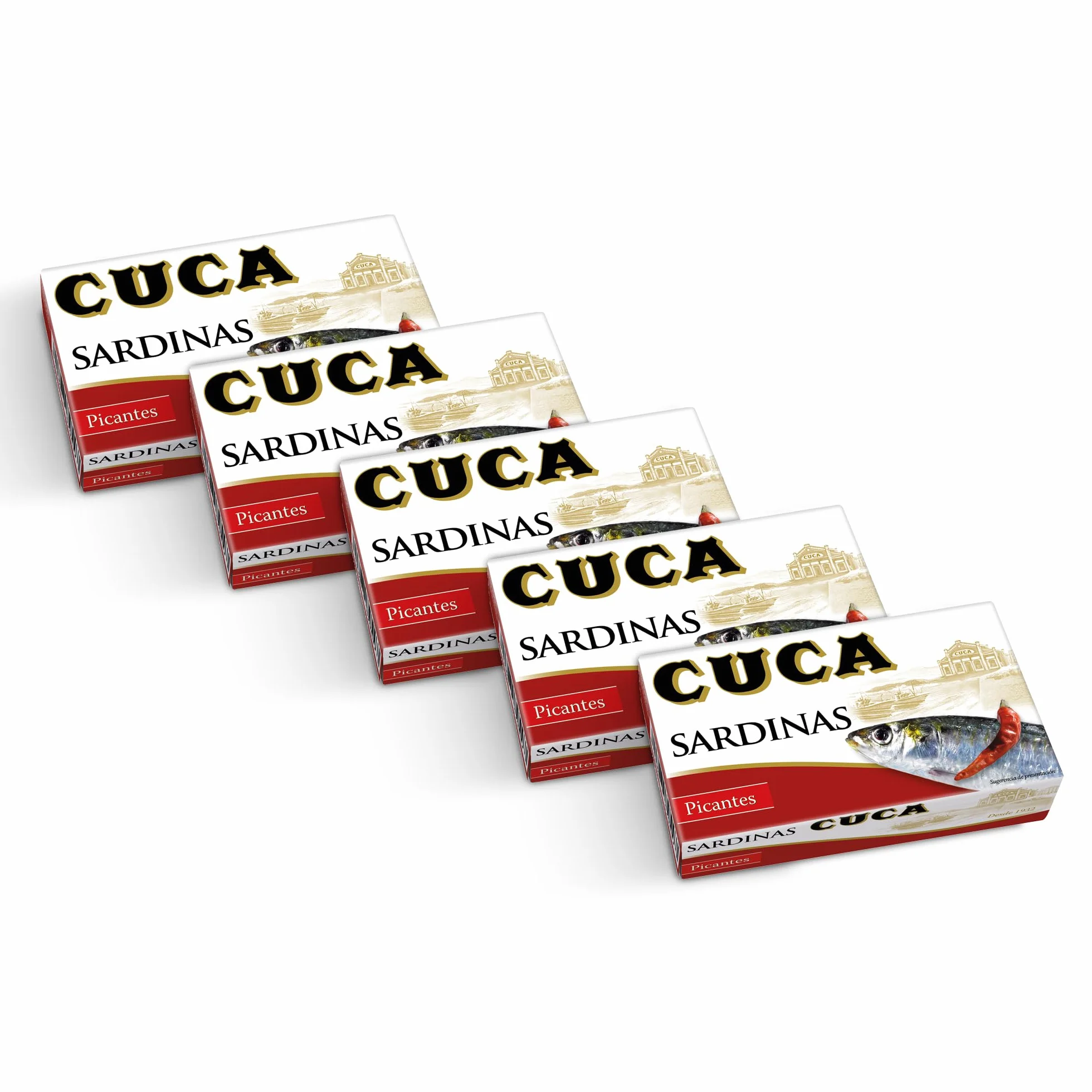 Cuca Sardinas en conservas picantes Pack 5 latas 120gr