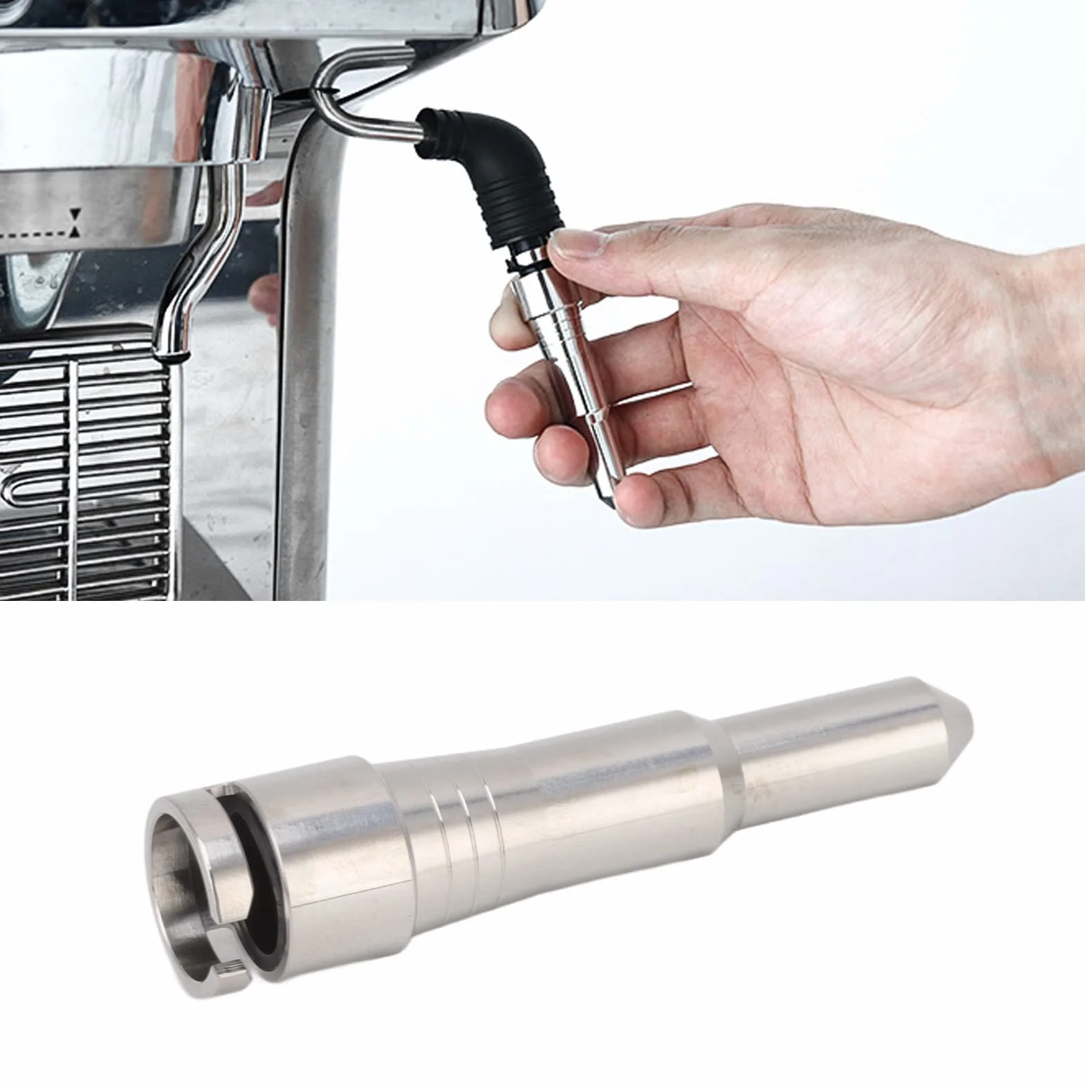 Boquilla de Vapor para Lanza de Vapor de Acero Inoxidable para s, Boquilla para Espuma de Leche y café, Boquilla para Espumar Leche, para ECP3420 310