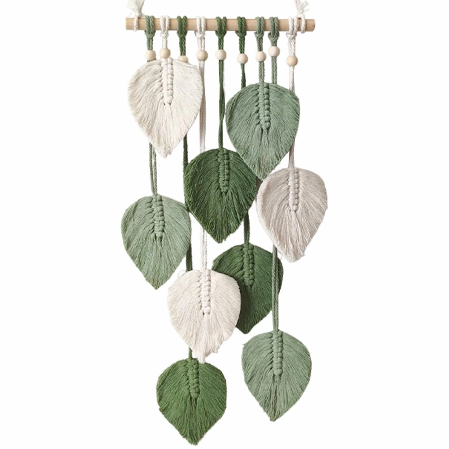 Tapiz de Macramé Boho Hecho a Mano Algodón Natural para Decoración de Pared Dormitorio