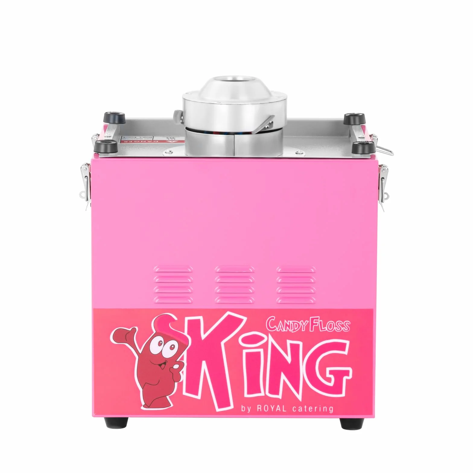 Royal Catering Máquina De Algodón De Azúcar RCZK-1200E 1200 W Ø 52 cm Rosa