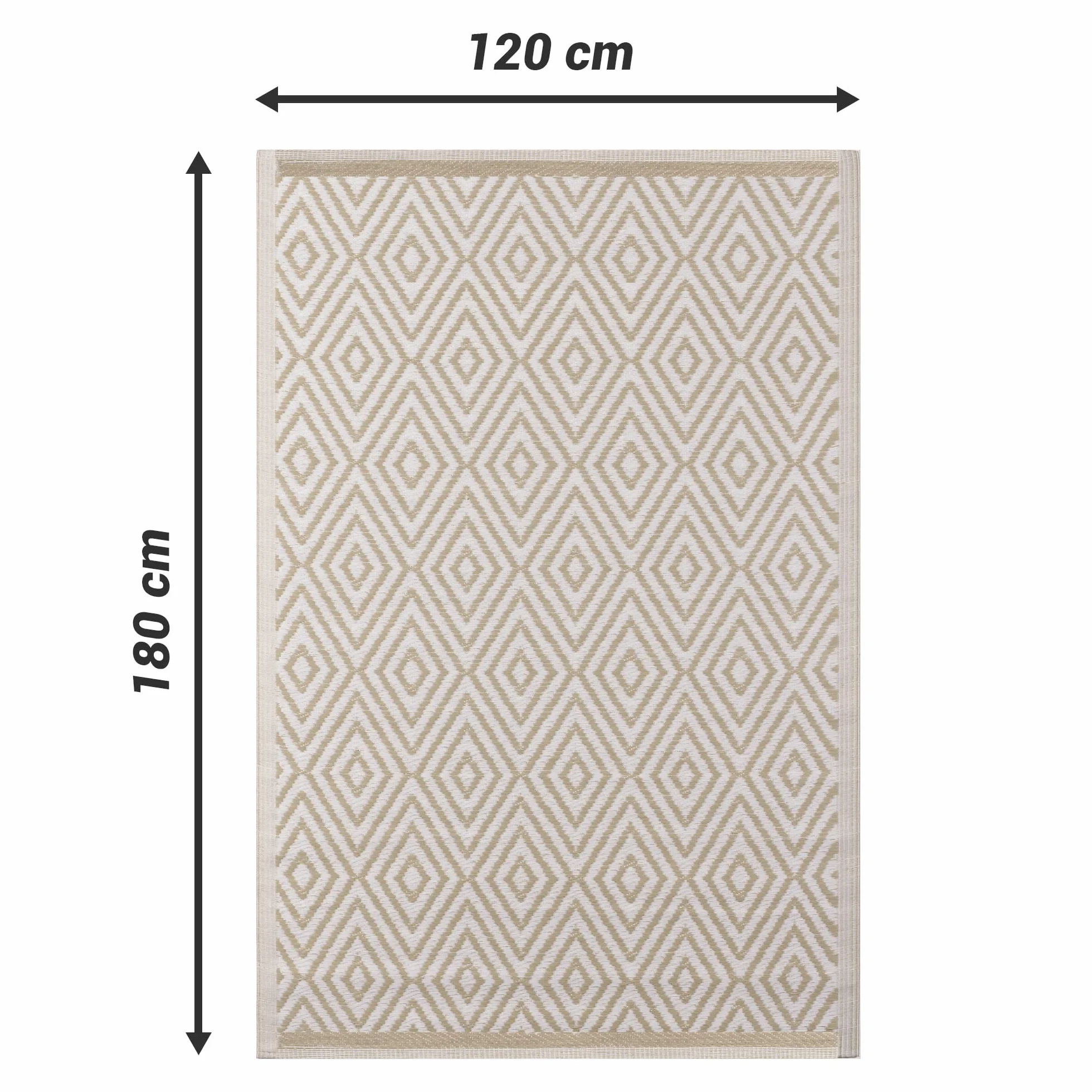 JEMIDI Moqueta Exterior 120 x 180 cm Alfombra Plástico Lavable