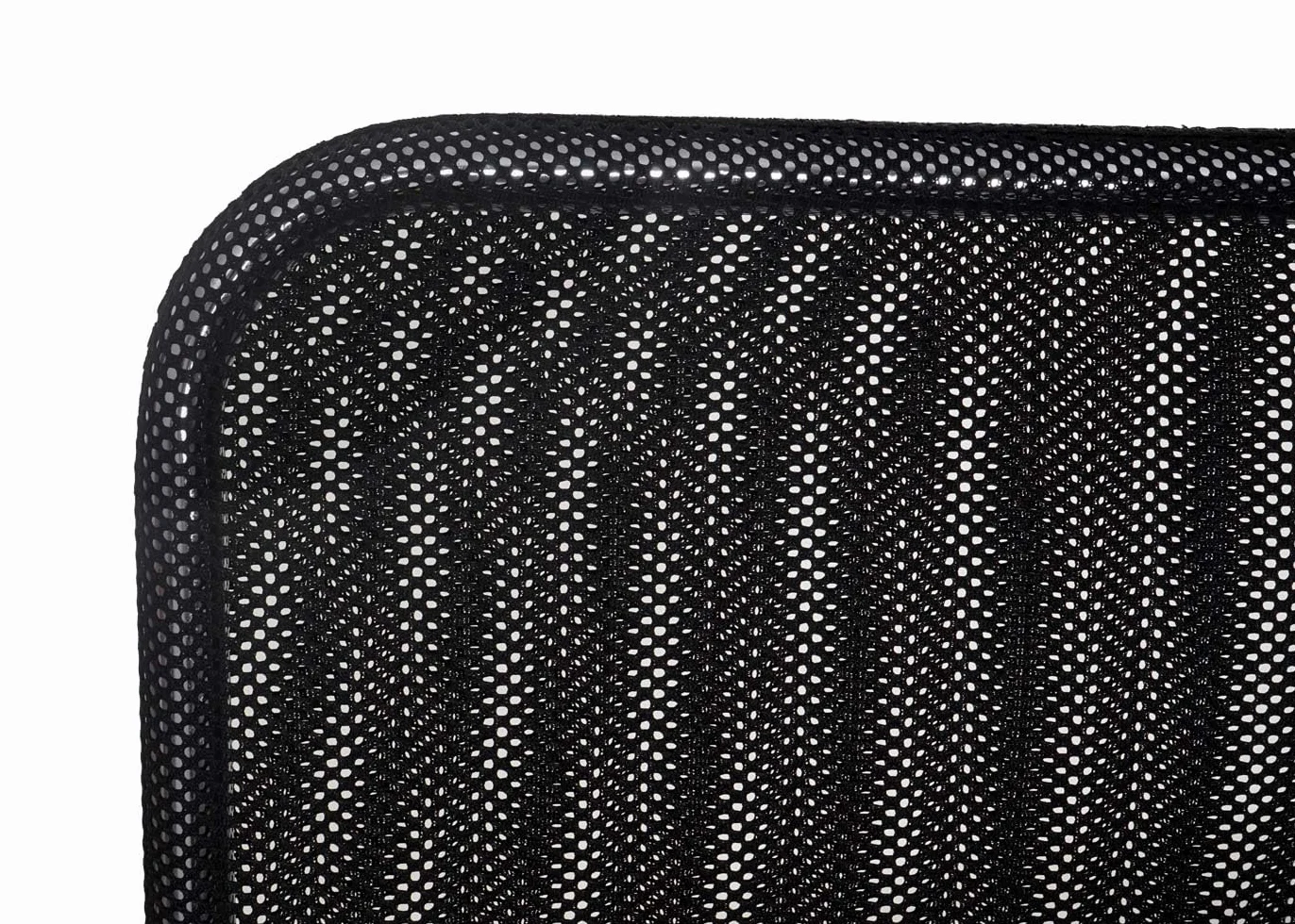 Juego de 2 sillas de visitante para conferencias, apilable de tela, textil, color negro 04_0000279