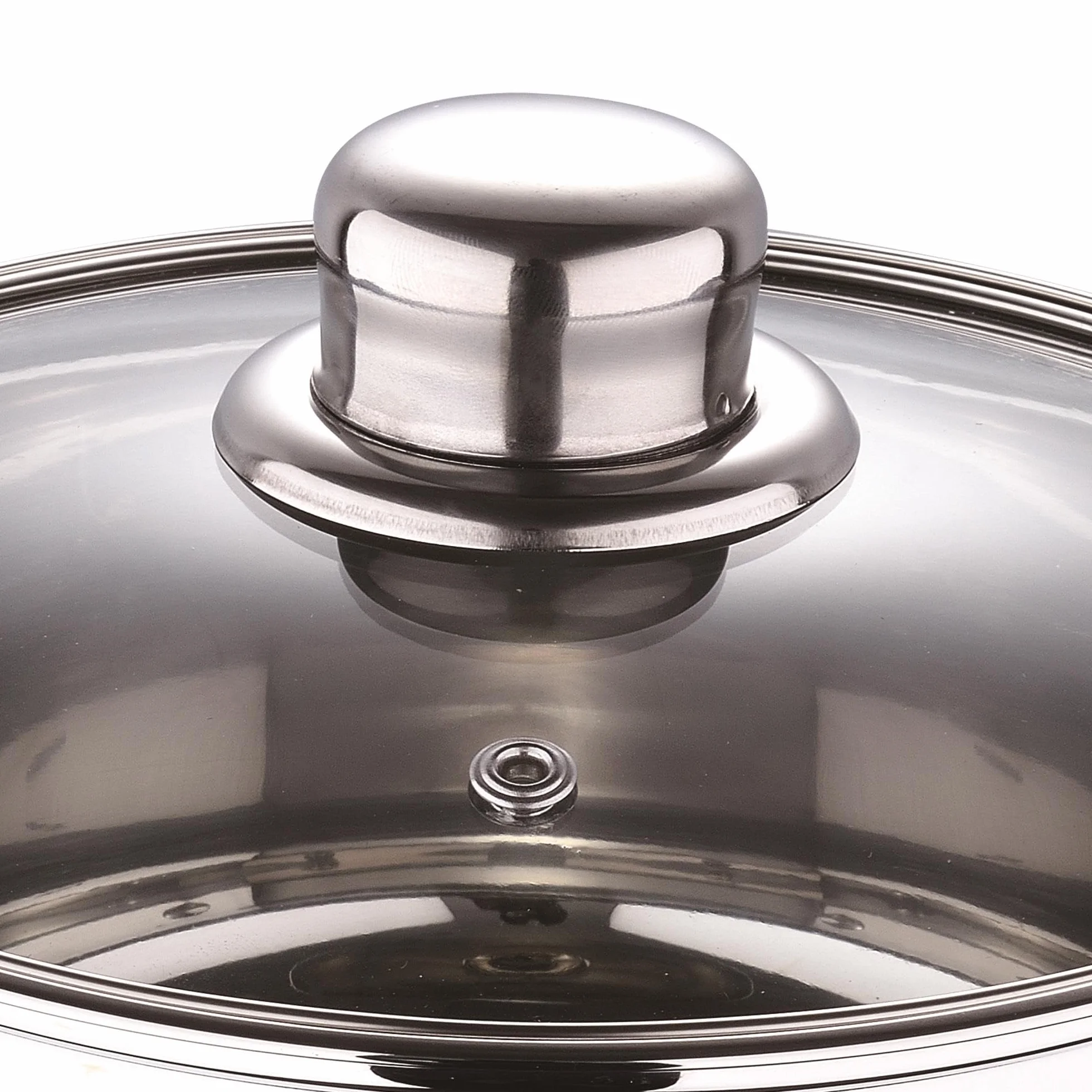 Well Home Juego de Batería de Cocina 7 Piezas Acero Inoxidable Bases Inducción