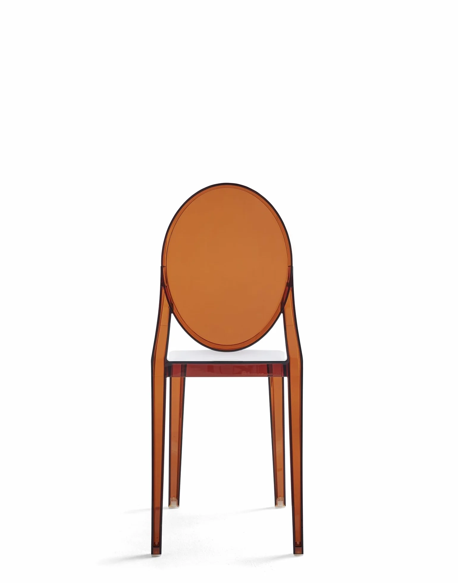 Kartell Victoria Ghost, Juego de 2 sillas, Ámbar