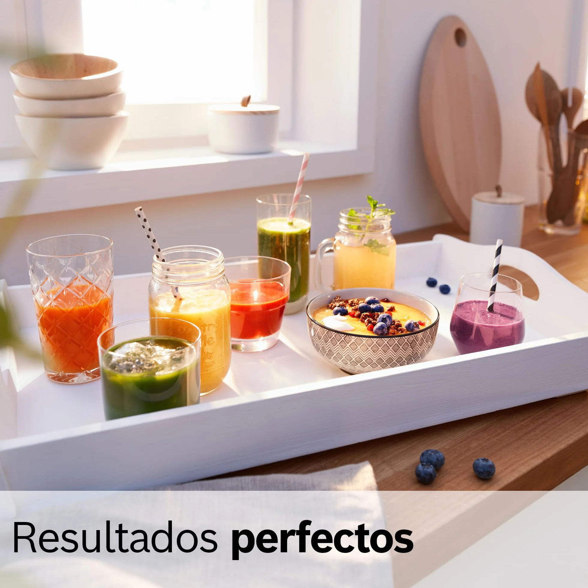 Bosch - Batidora de vaso, VitaPower, Serie 4, 1200W, Jarra Tritán, Botella ToGo, Blanco, MMB6141W