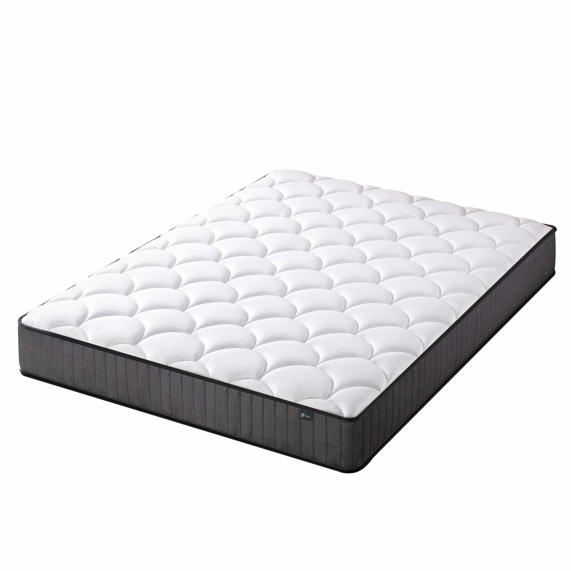 Zinus Colchón Híbrido 135x190 cm 20 cm Tight Top Muelles Ensacados Espuma Viscoelástica Alta Transpirabilidad