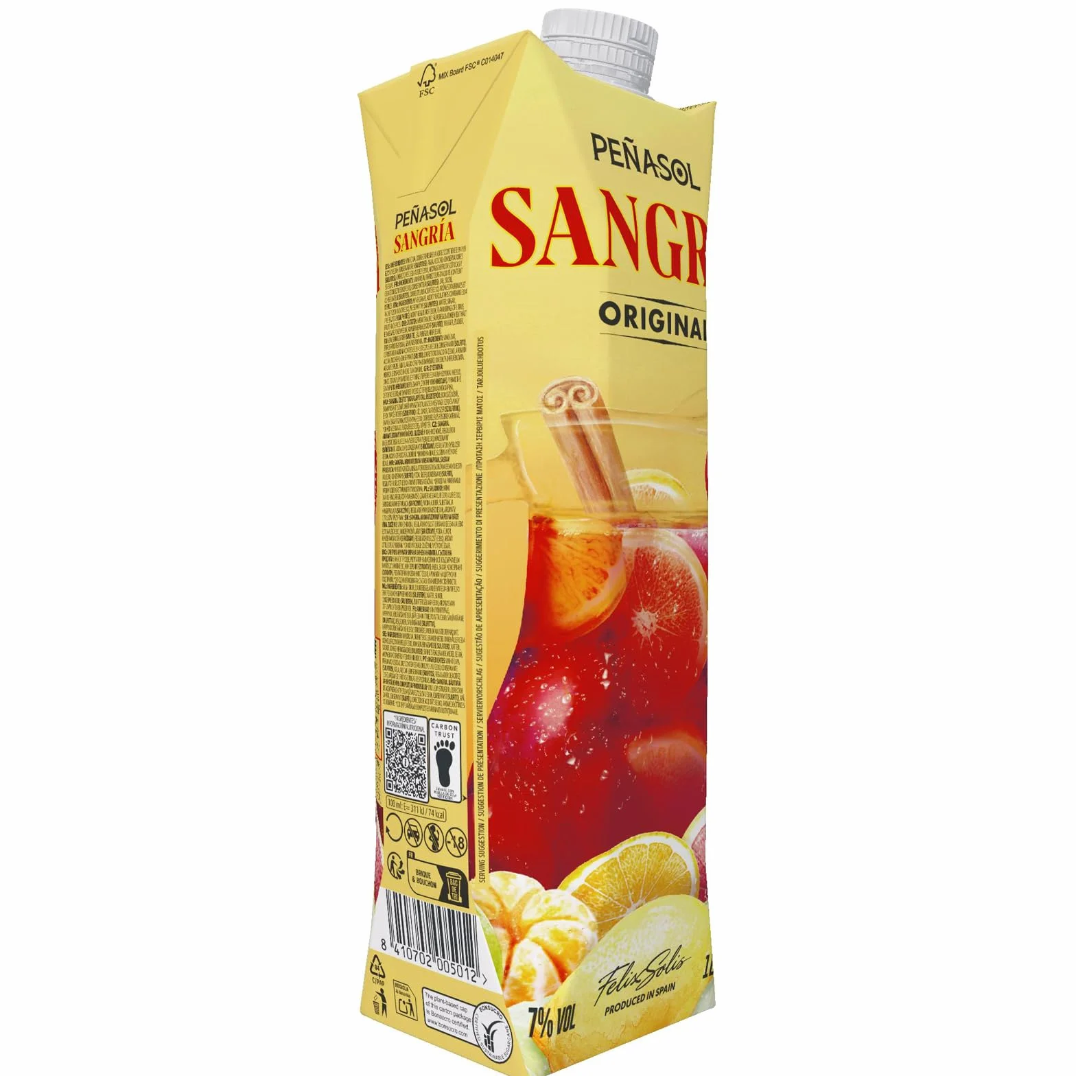 Peñasol Prisma Brik Sangría Paquete 6 x 1000 ml