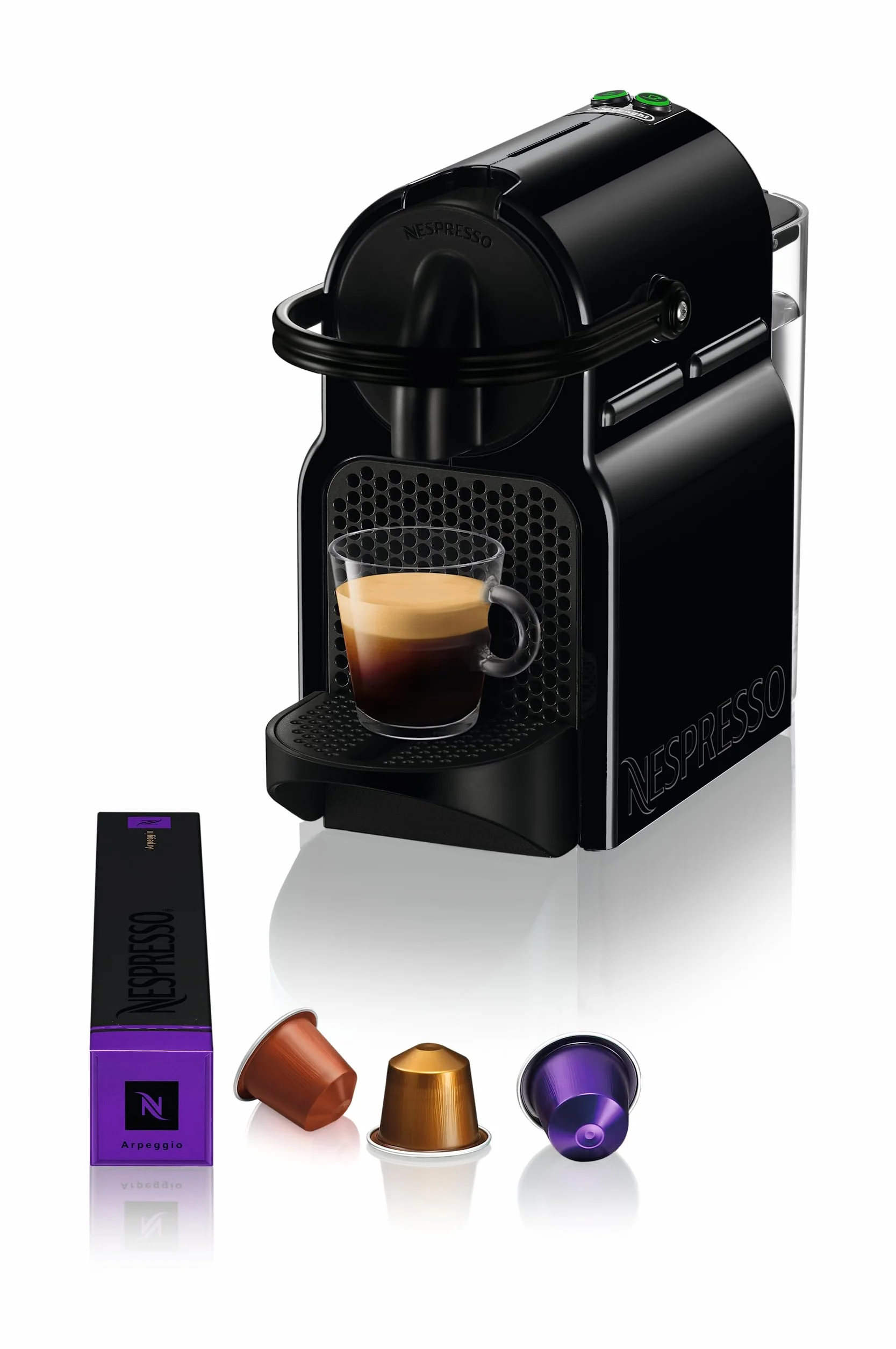 Nespresso De'Longhi Inissia EN80.B Cafetera monodosis 19 bares negro