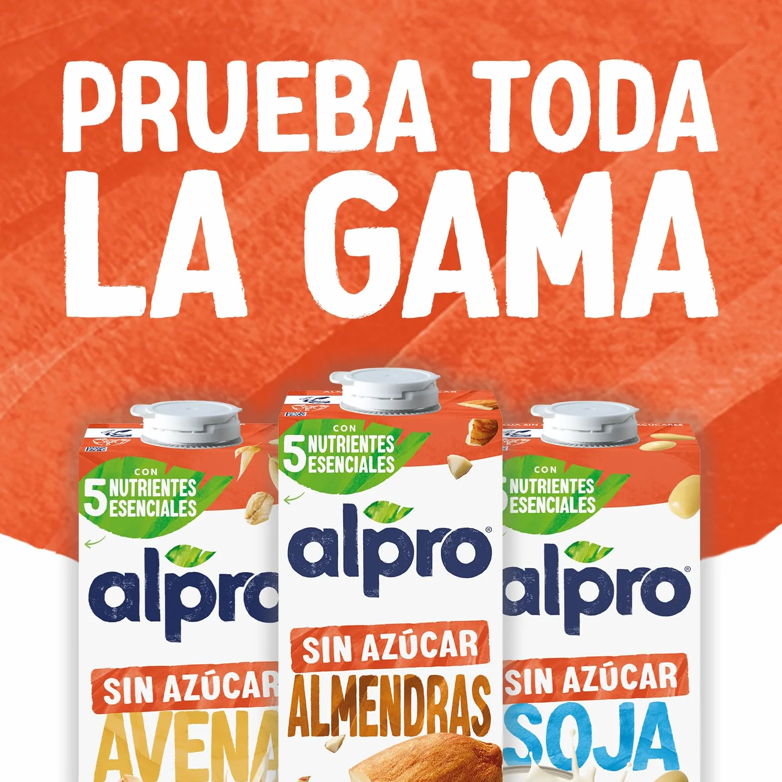 Alpro Bebida Vegetal de Soja sin Azúcar Pack 6 x 1L