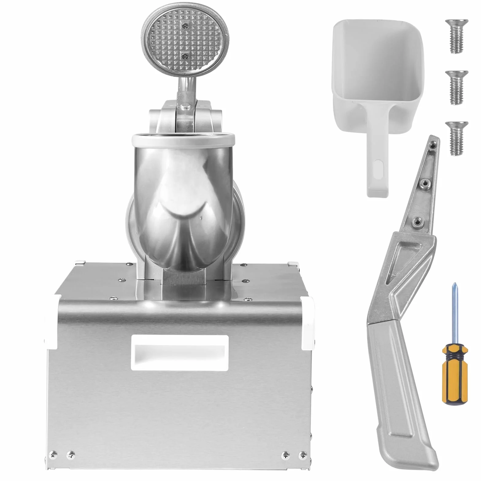 VEVOR Trituradora de Hielo Comercial 300kg/h 300W Picadora de Hielo 4 Cuchillas Acero Inoxidable