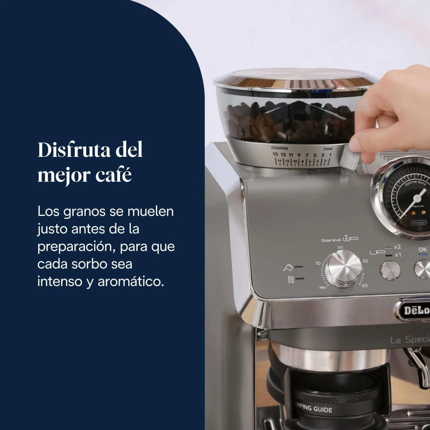 De'Longhi La Specialista Arte Evo EC9255.T, Máquina de Café Espresso, con Función Cold Brew, con Jarra de Leche Profesional, Sensor Grinding Technology, Incluido Kit de Barista, 1550W, Titanio
