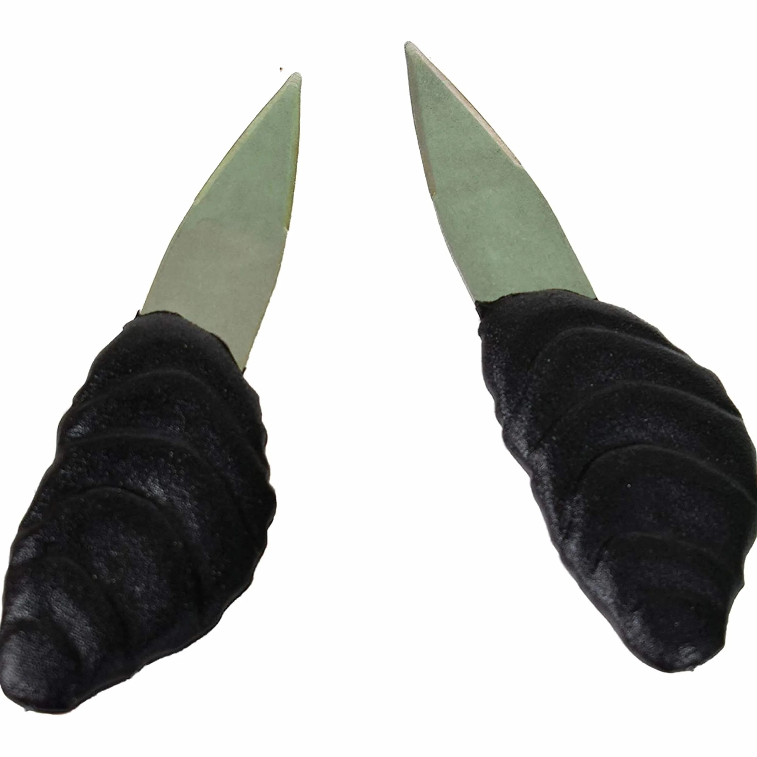 Juego de 2 cuchillos de ostras inoxidable ecológico negro de fabricación francesa, fabricado en Francia, cada cuchillo tiene una hoja de acero inoxidable y su mango con decoración de ostras