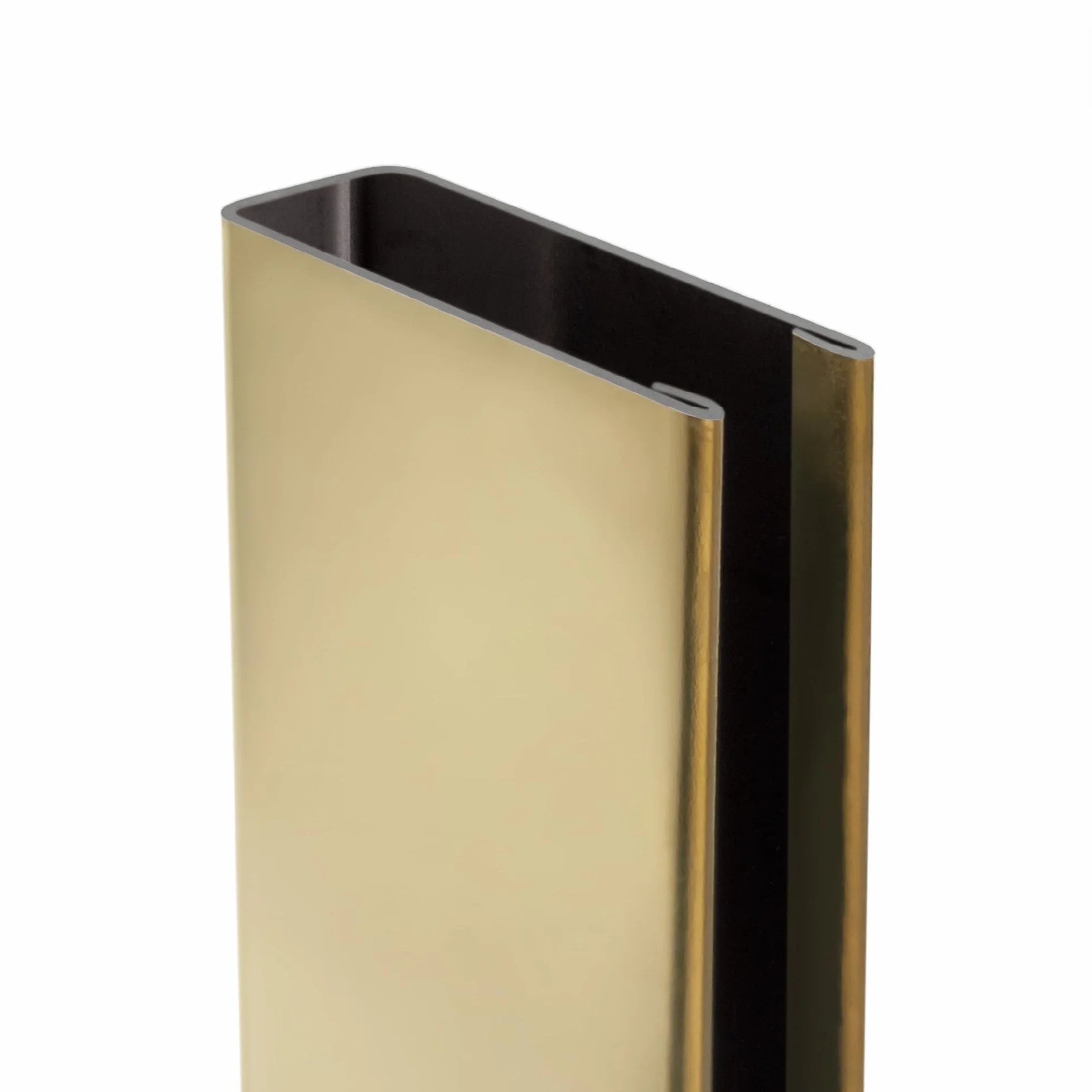 Perfil de pared para mampara acero inoxidable 304 vidrio 10 mm Champagne Gold 200 cm