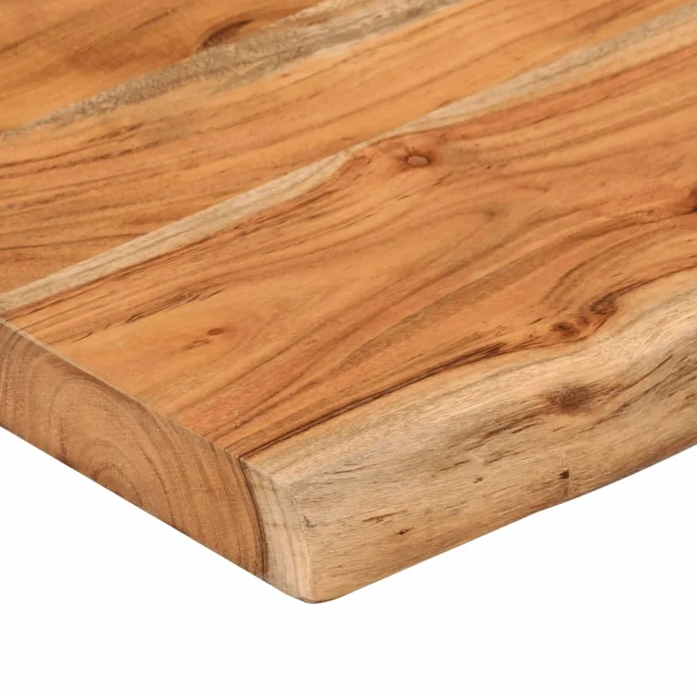 vidaXL Estante de Pared Rectangular, Balda Repisa para Libros CD, Anaquel Flotante, Estantería Expositora Colgante, Madera de Acacia Borde Vivo