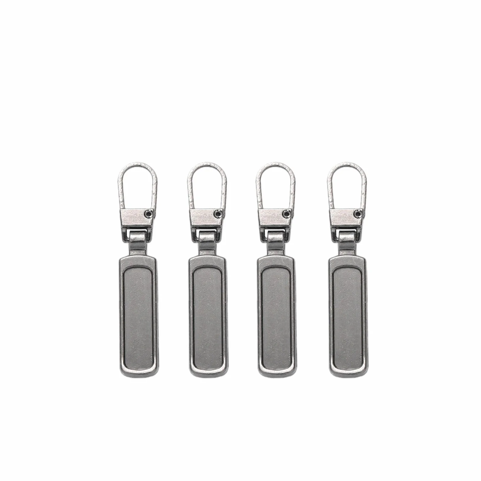 Tirones para deslizamientos de cremallera de metal Extractor de cremallera de repuesto, Kit de reparación de cabeza deslizante for maletas, equipaje, mochilas, bolsos, abrigos(4 Pcs G1)