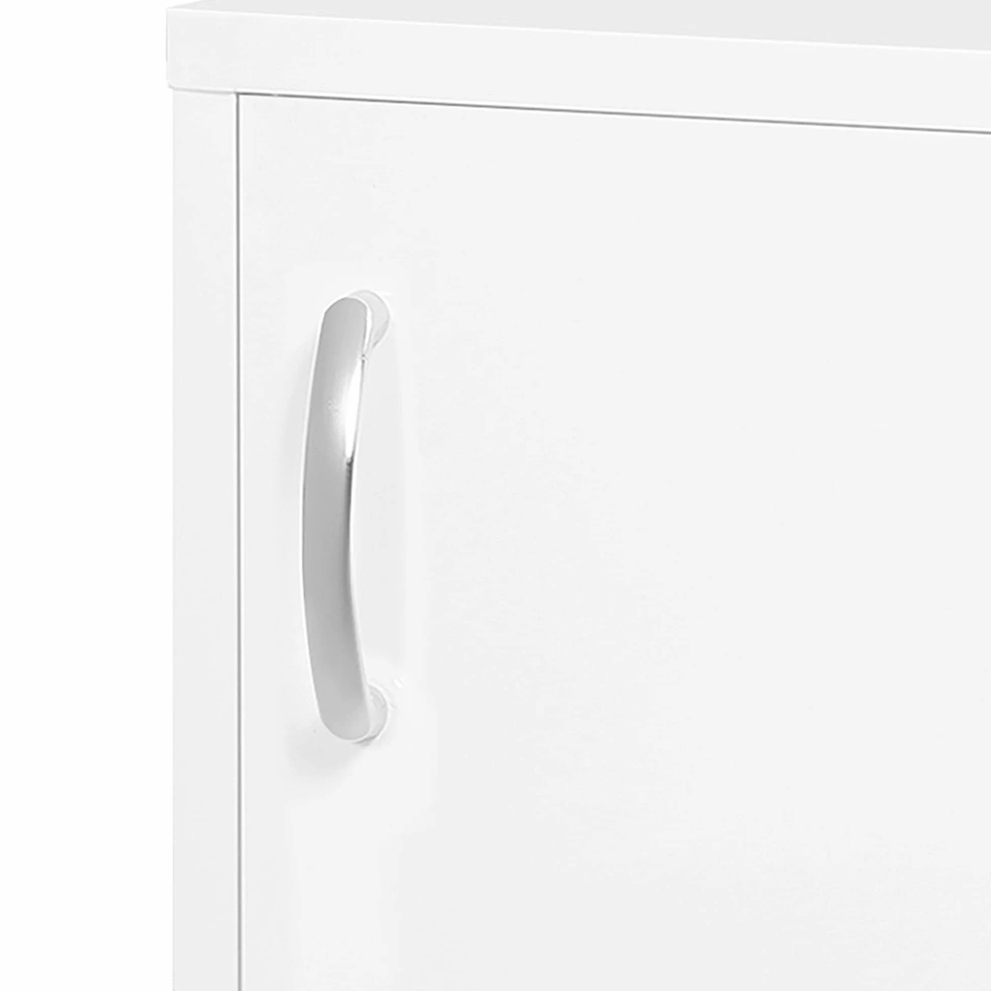 Kleankin Botiquín de Pared de Acero 3 Niveles Armario con Cerradura 40x15x53,5 cm Blanco