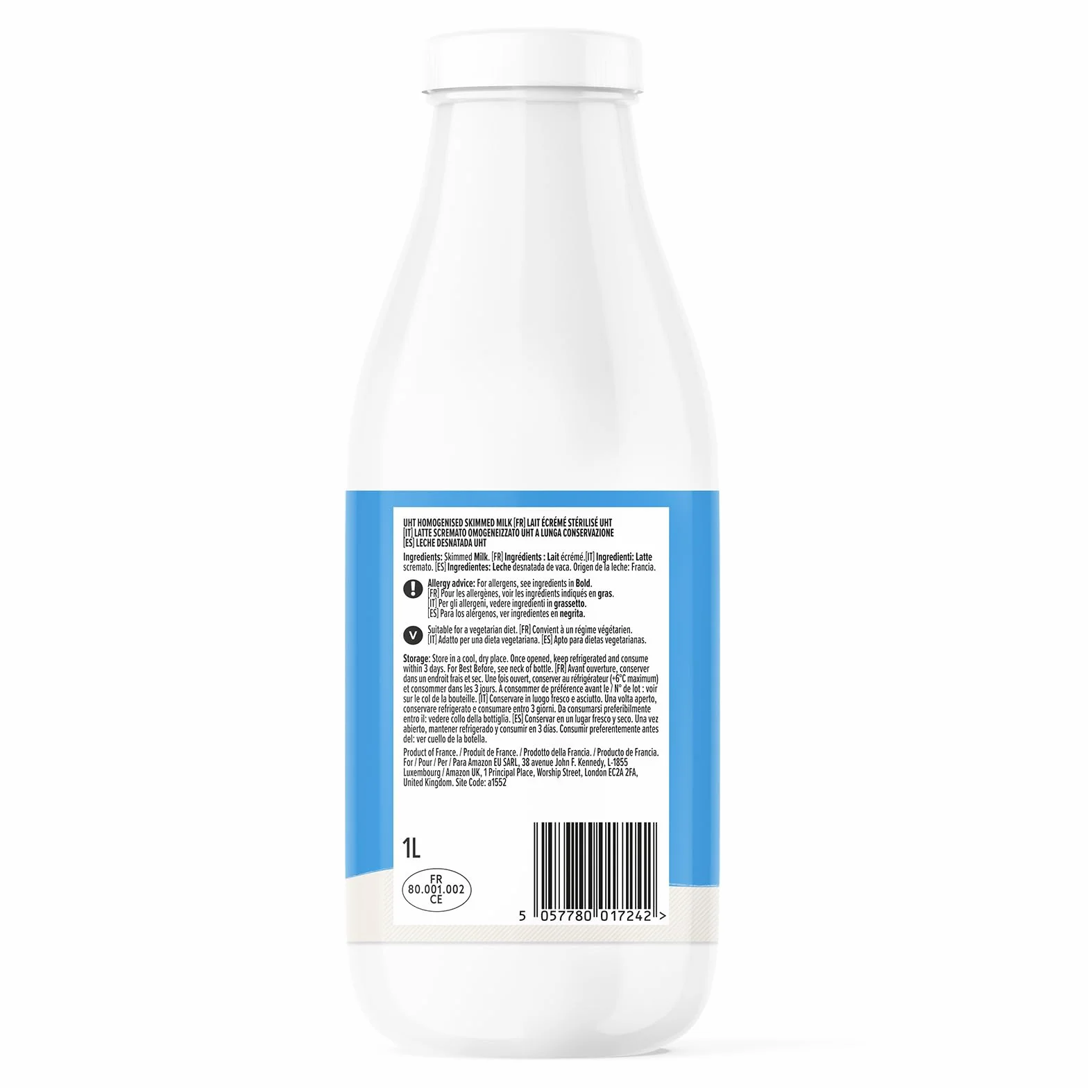 Leche Desnatada by Amazon, 6x1L